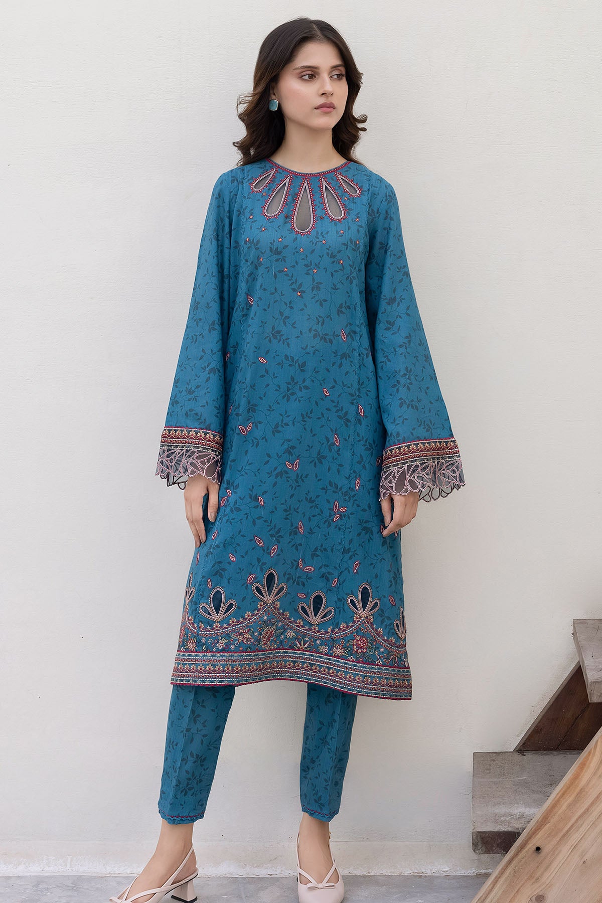 Embroidered Fine Slub RTW-1006