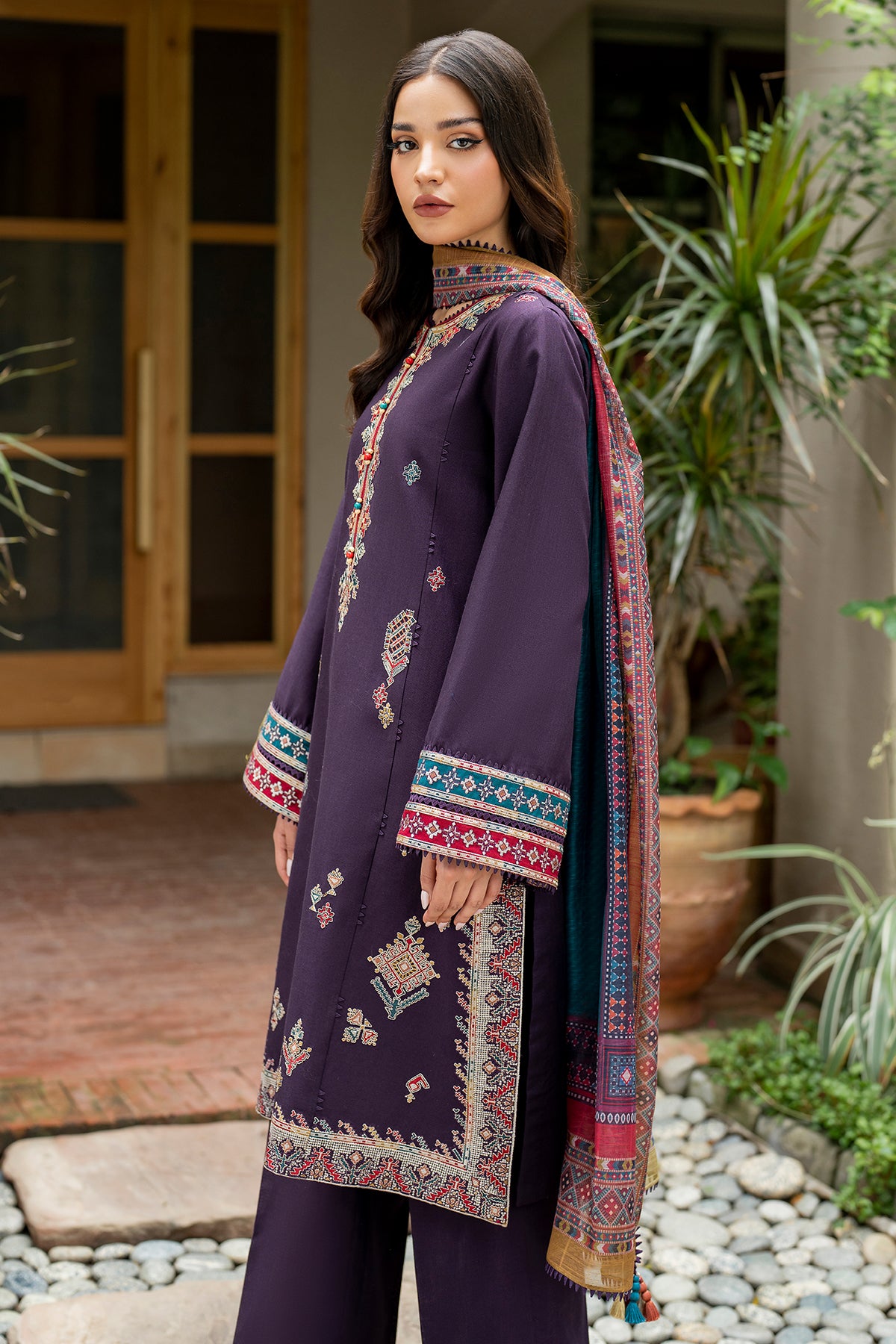 EMBROIDERED KHADDAR RTW-1128