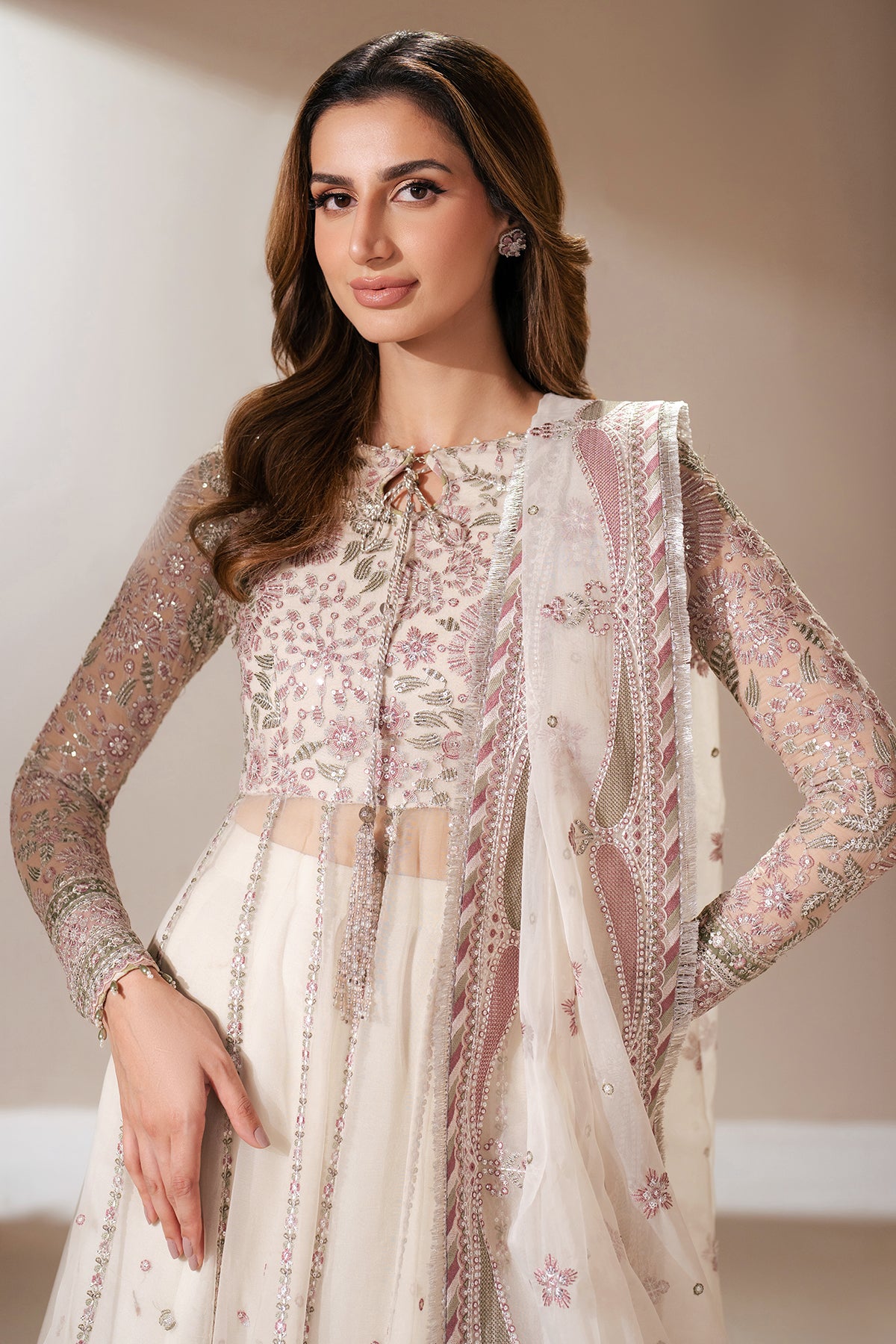 EMBROIDERED CHIFFON UC-3066