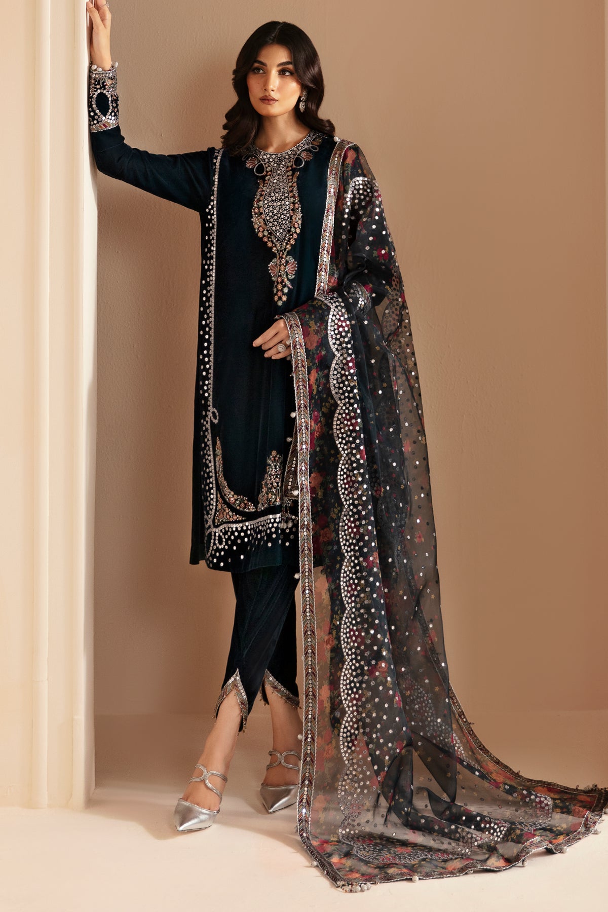 Embroidered Velvet Formal VF-2021