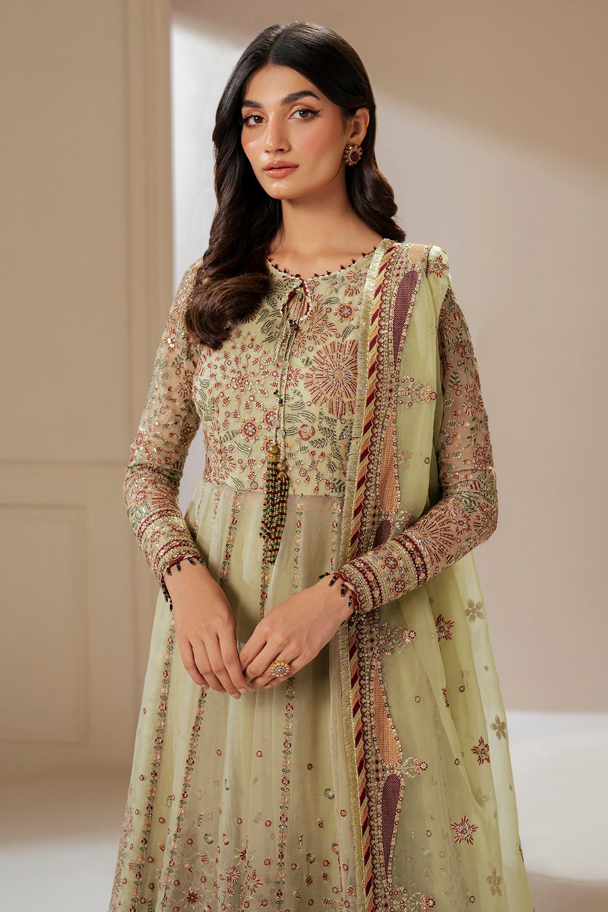 EMBROIDERED CHIFFON UC-3065