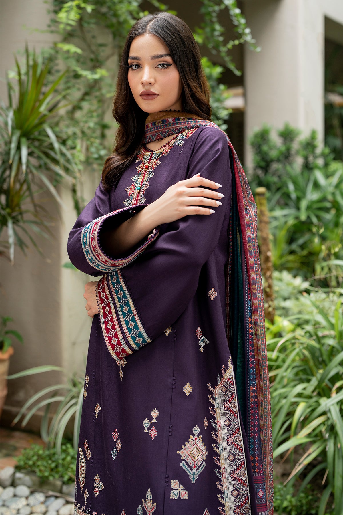 EMBROIDERED KHADDAR RTW-1128