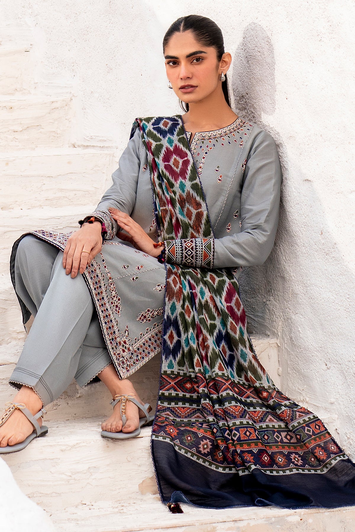 EMBROIDERED DOBBY LAWN USE-9123