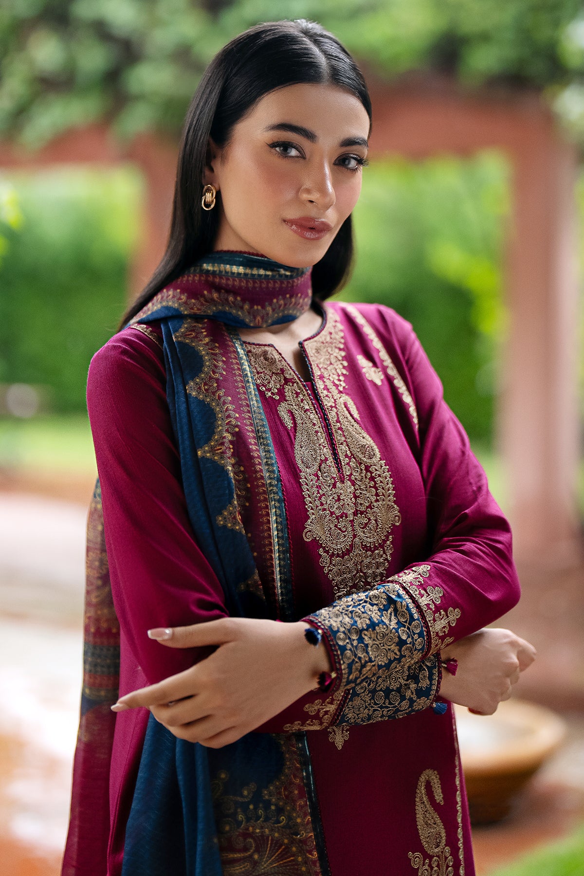 EMBROIDERED KHADDAR UW-0069