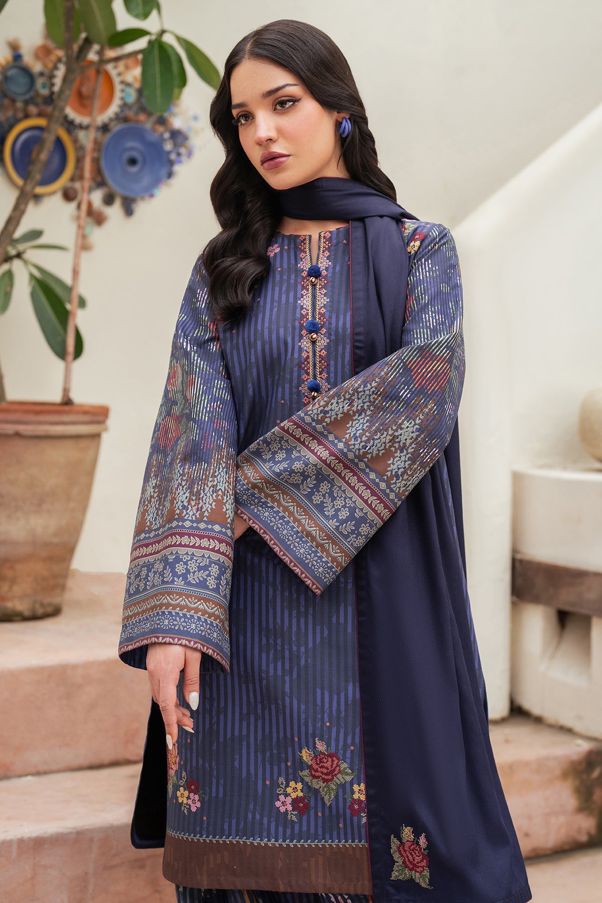 EMBROIDERED PREMIUM VISCOSE UW-0119