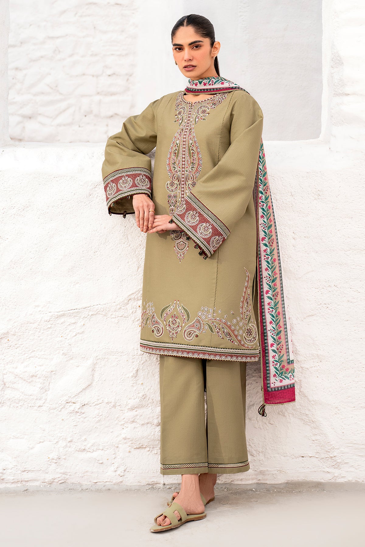 EMBROIDERED DOBBY LAWN USE-9136