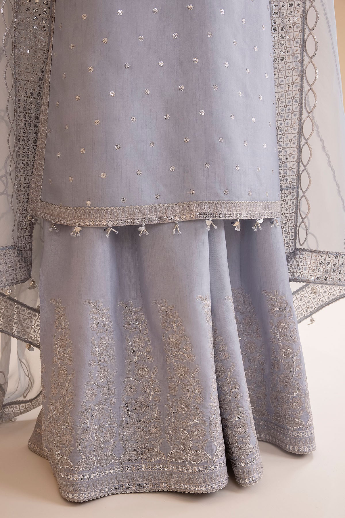 Embroidered Raw Silk UR-7006