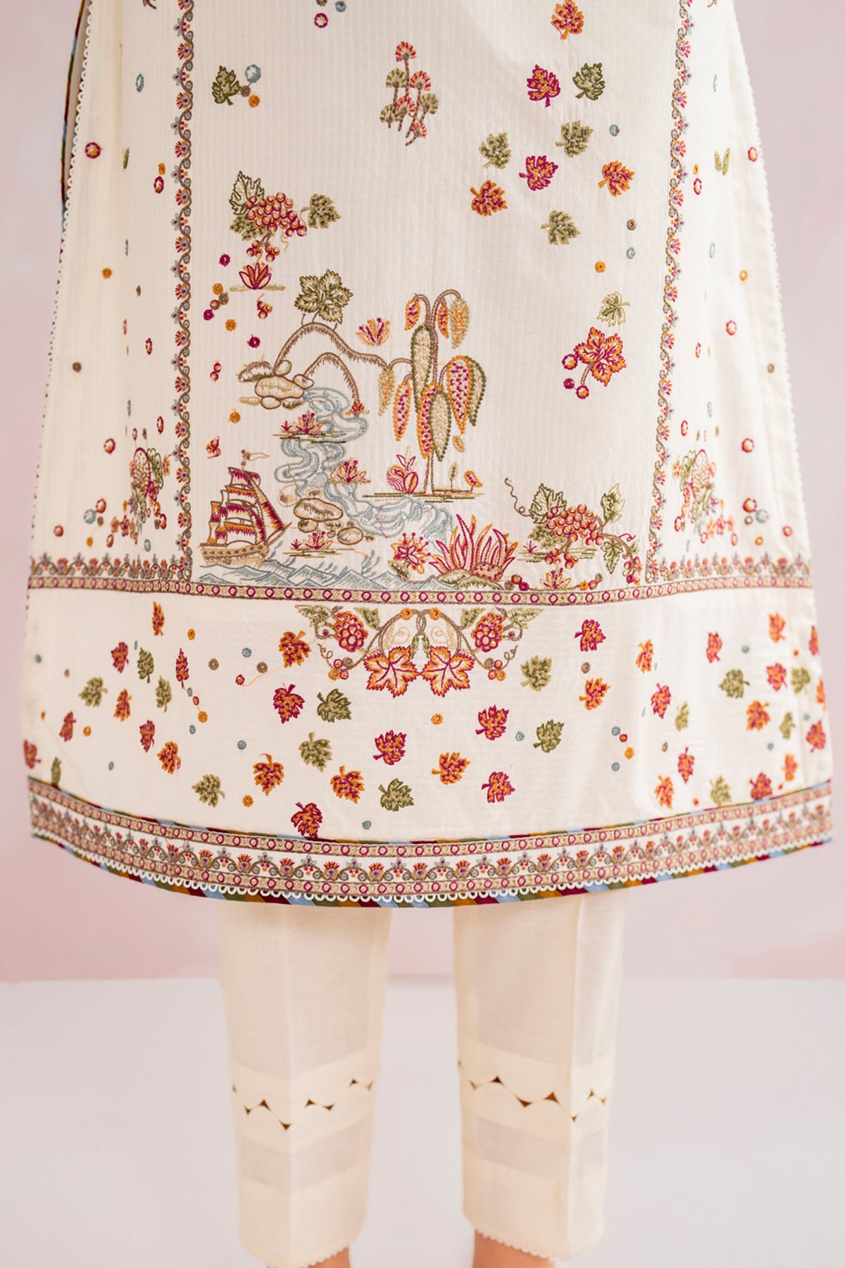 Embroidered Dobby Lawn USE - 9087