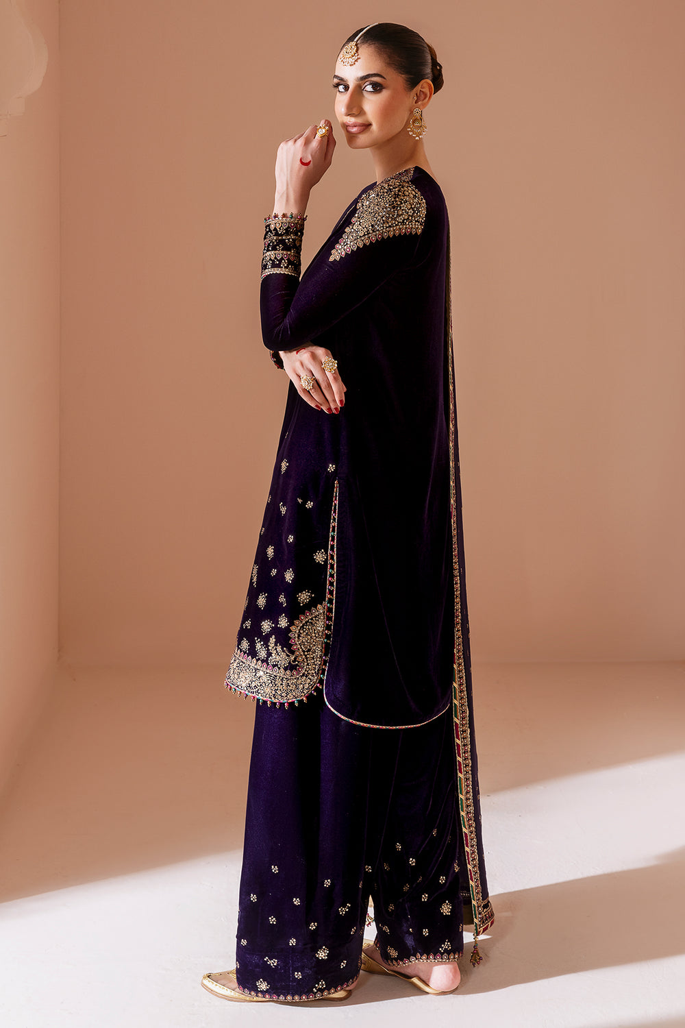 Embroidered Velvet Formal CVF D-02