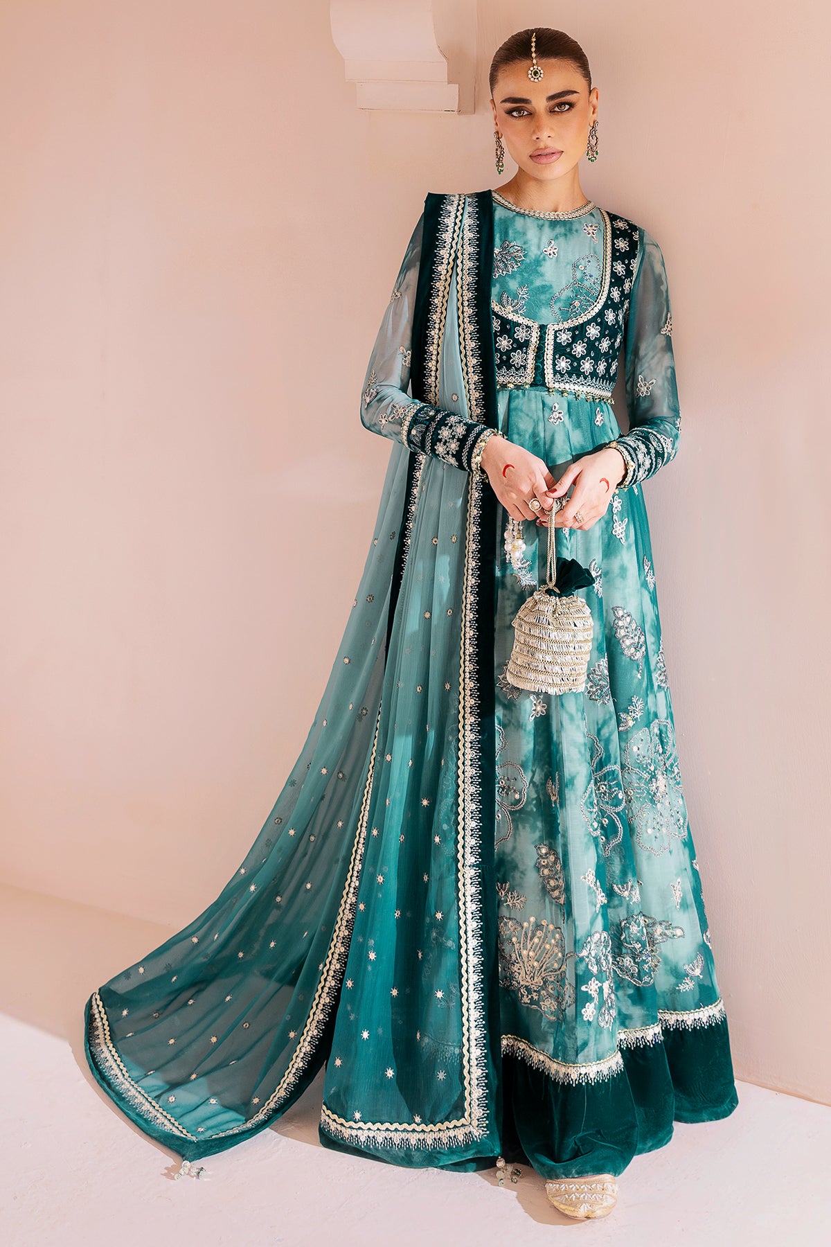 Embroidered Velvet Formal CVF D-06