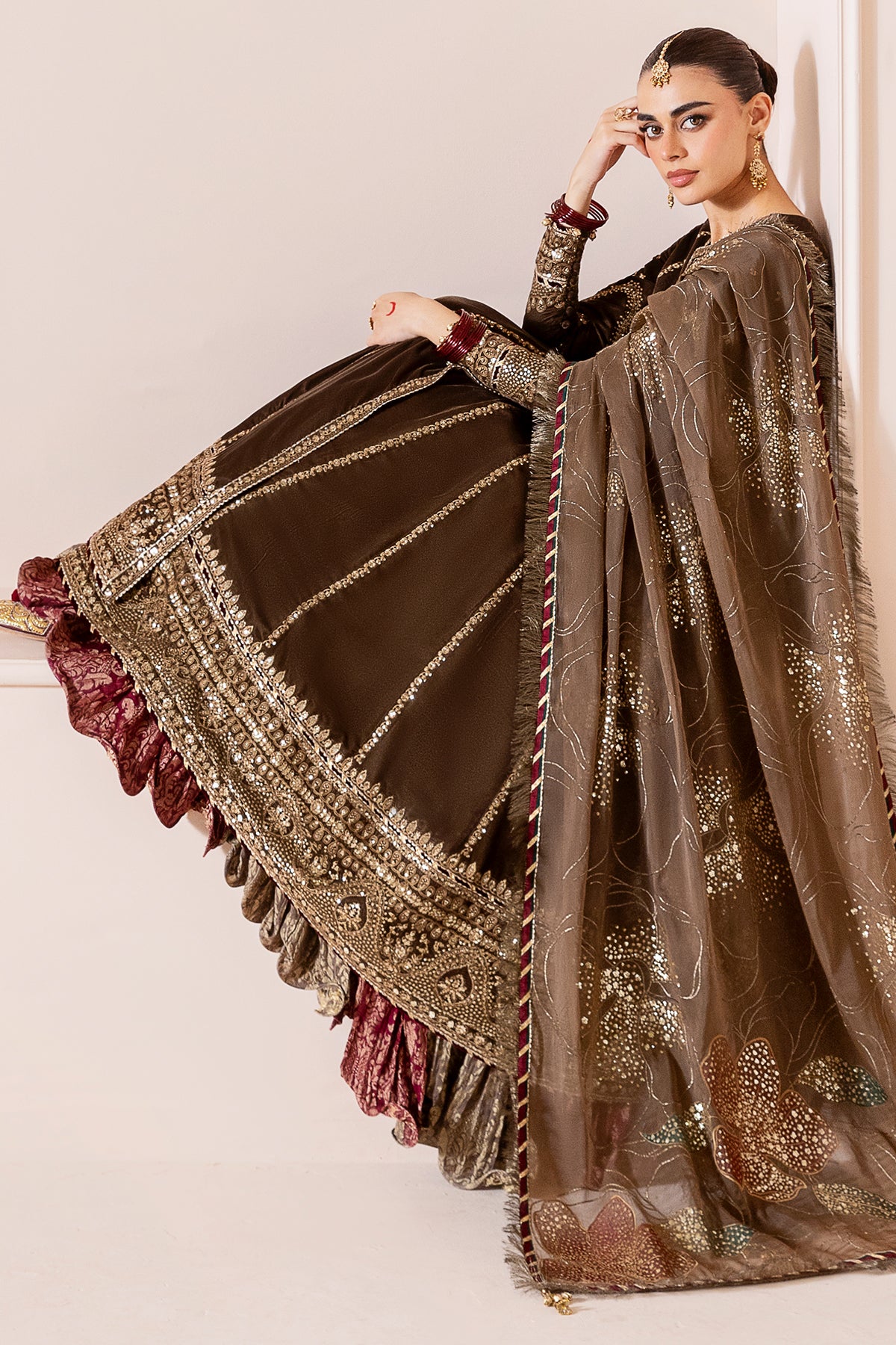 Embroidered Velvet Formal CVF D-04