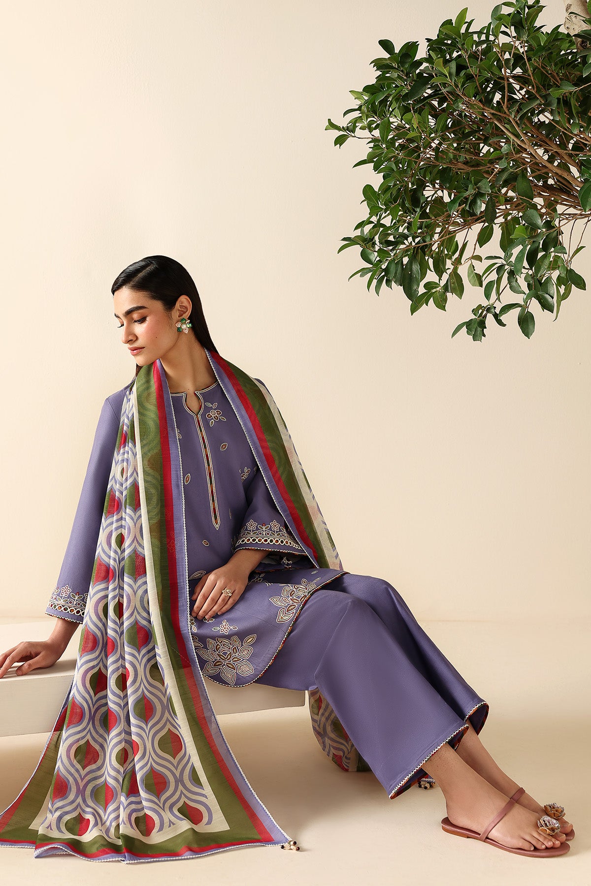 EMBROIDERED LAWN USE-9336