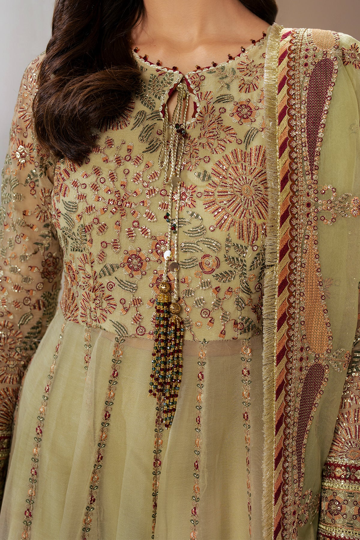 EMBROIDERED CHIFFON UC-3065