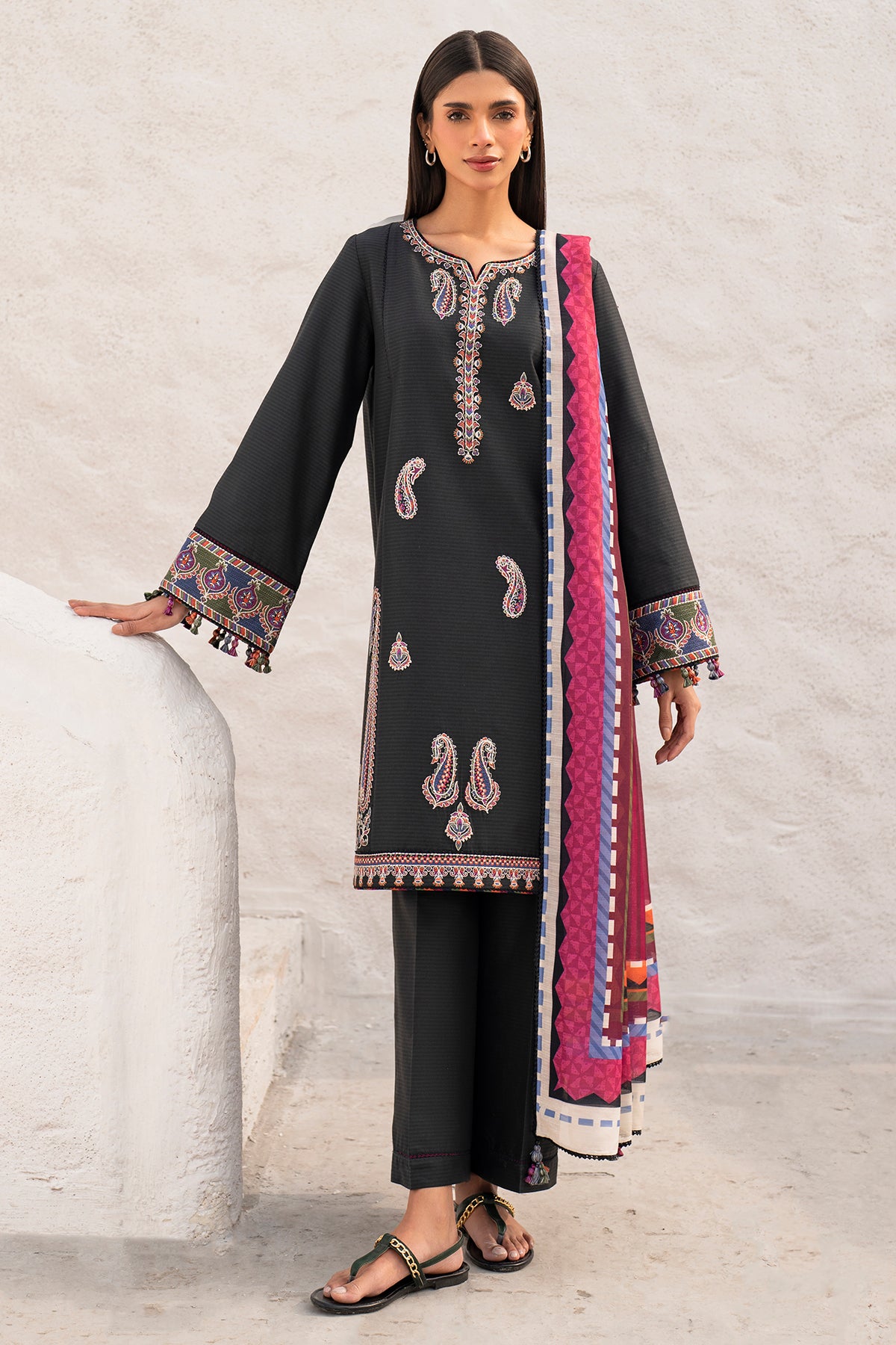 EMBROIDERED DOBBY LAWN USE-9127