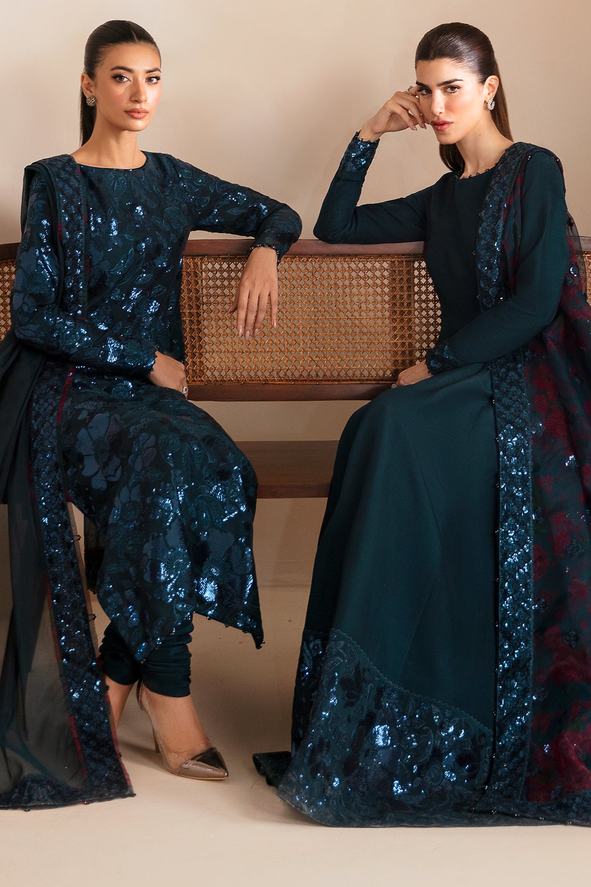 Premium Embroidered Raw Silk UR-7041