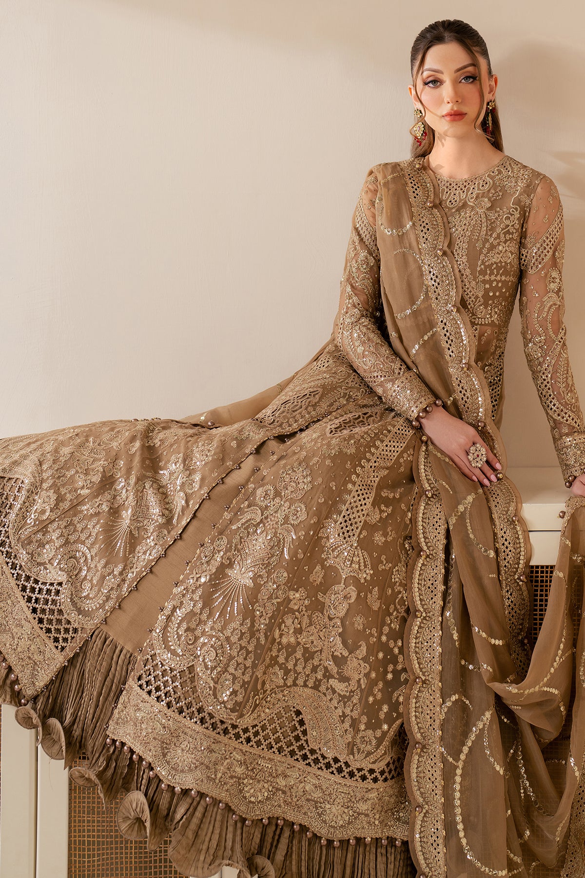 EMBROIDERED CHIFFON WF'25-04