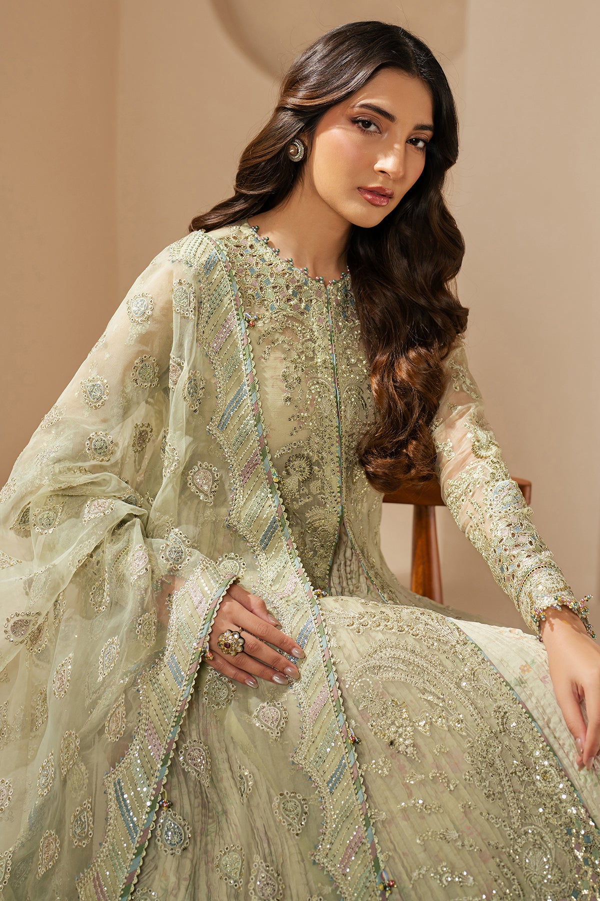 EMBROIDERED CHIFFON WF'25-07