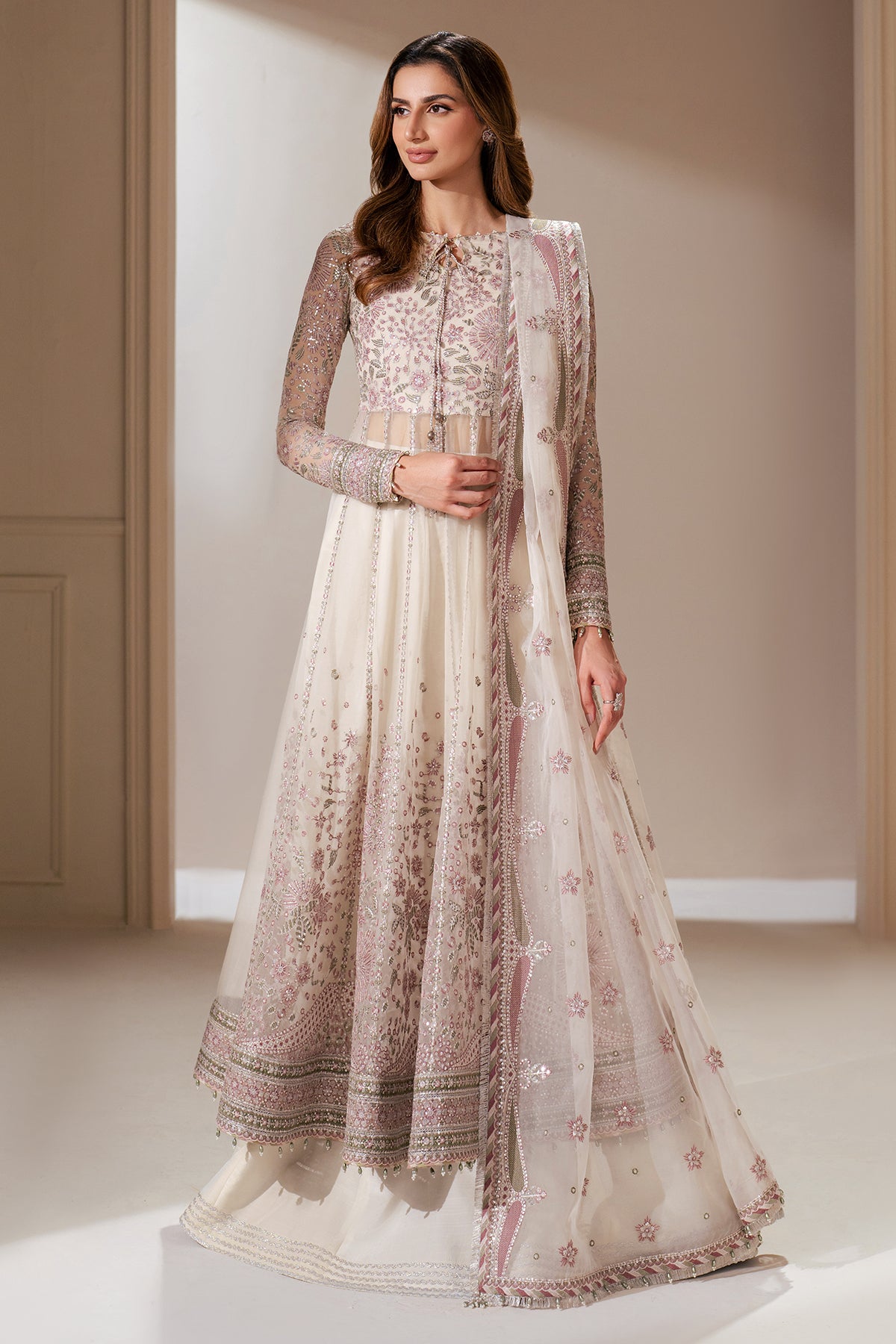 EMBROIDERED CHIFFON UC-3066