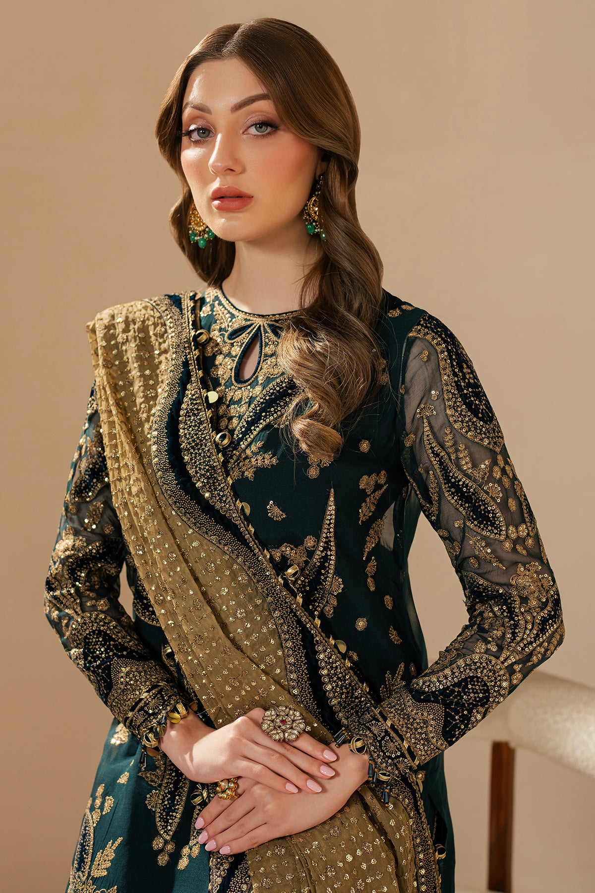 EMBROIDERED CHIFFON WF'25-06