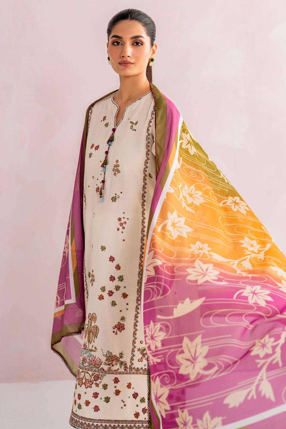 Embroidered Dobby Lawn USE - 9087