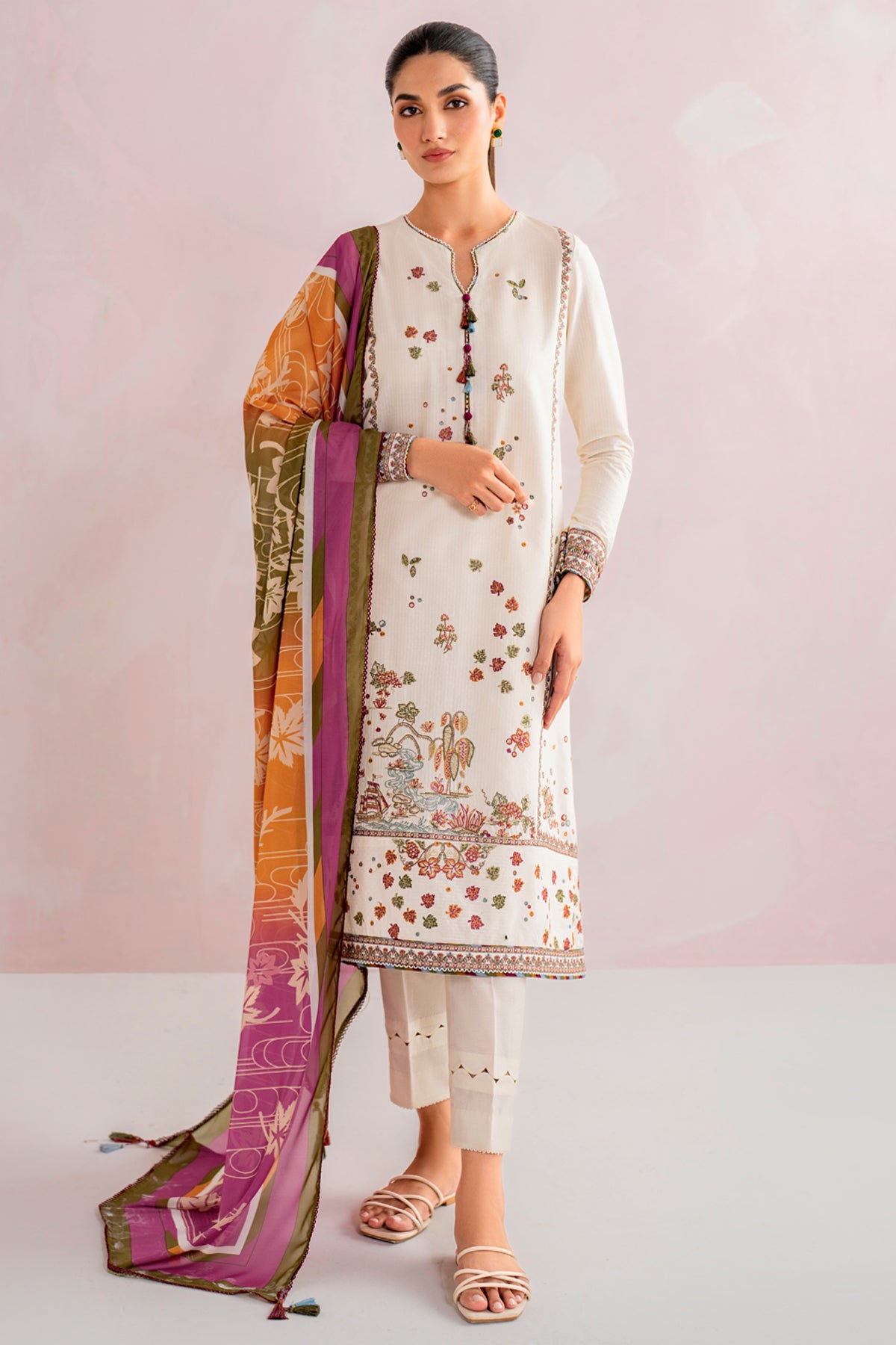 Embroidered Dobby Lawn USE - 9087