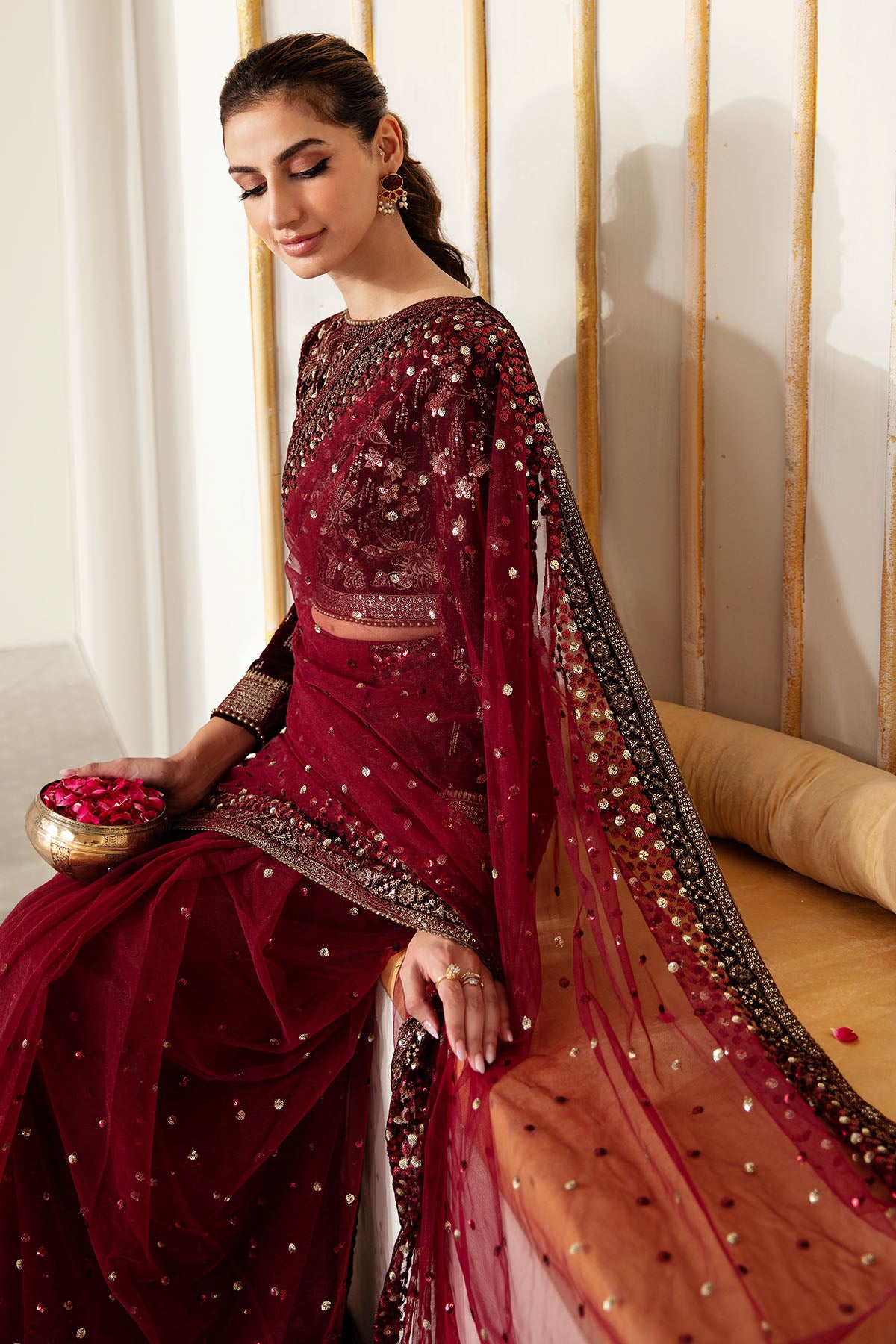 Embroidered Velvet Formal VF-2016