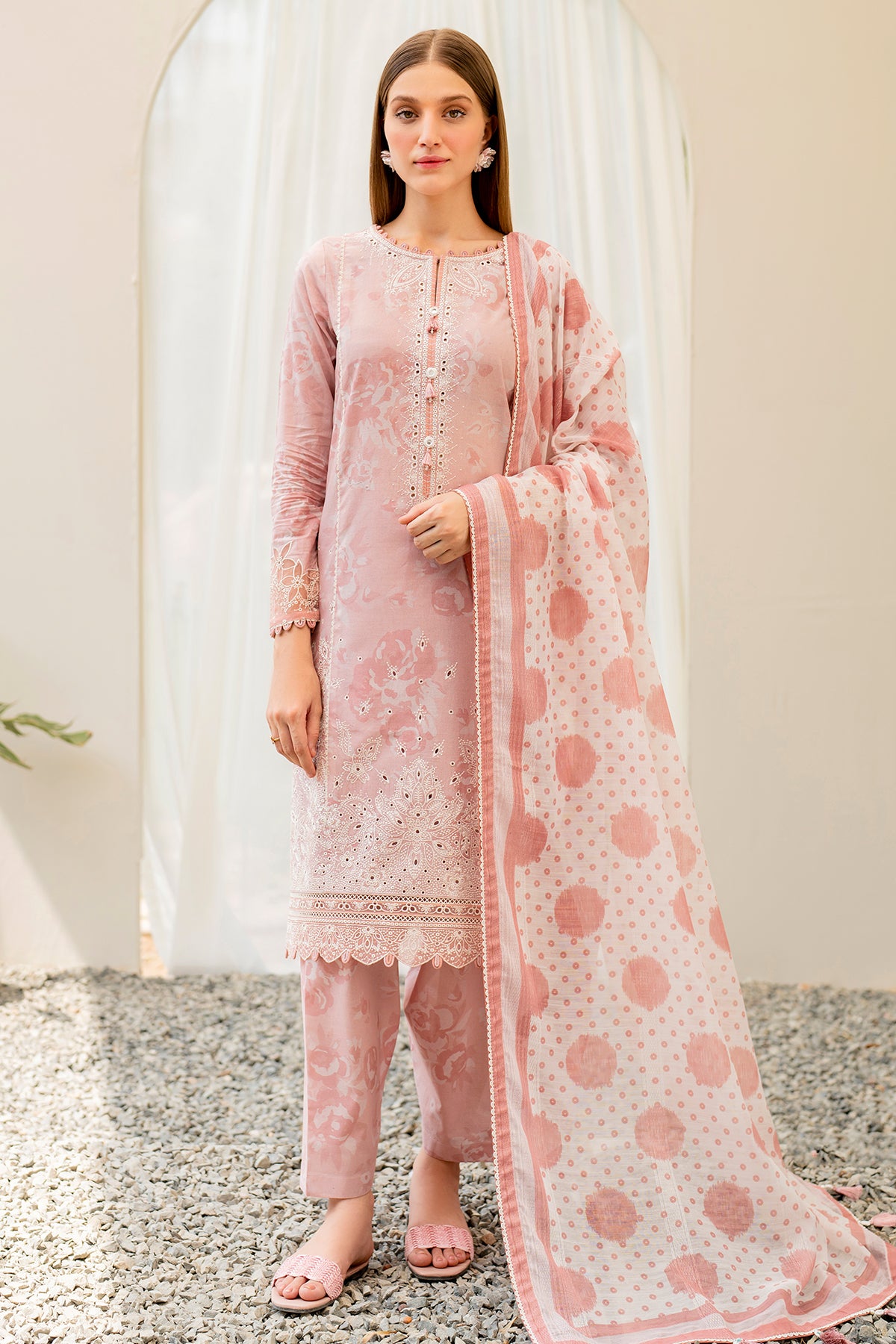 Digital Printed Embroidered Lawn RTW-1116