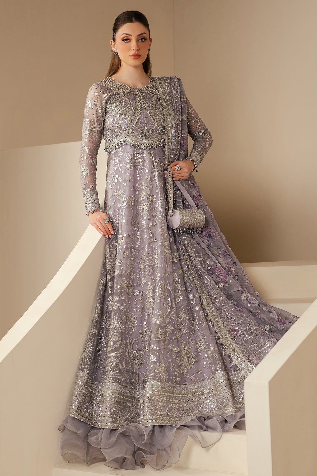 EMBROIDERED CHIFFON WF'25-05