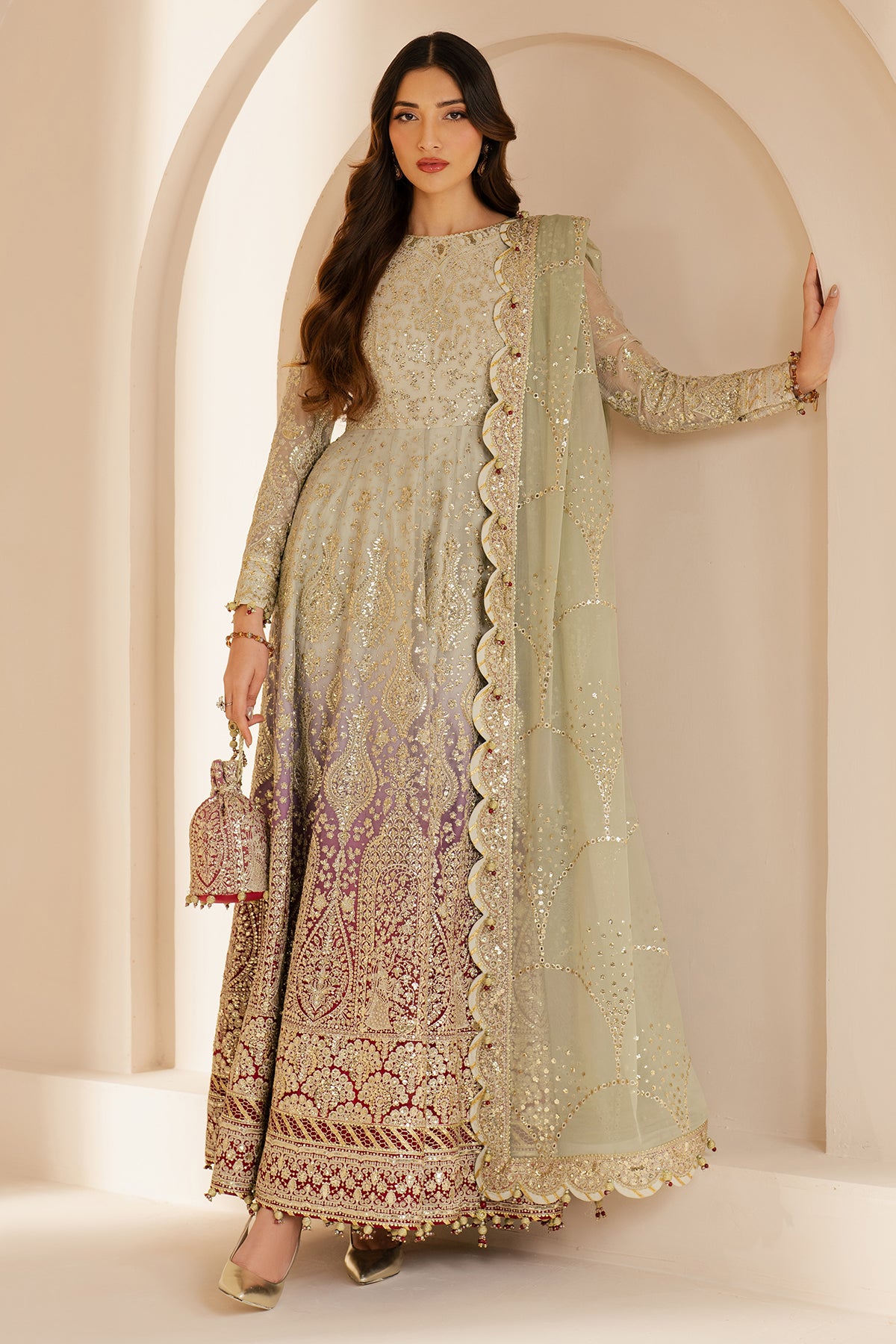 EMBROIDERED CHIFFON WF'25-01