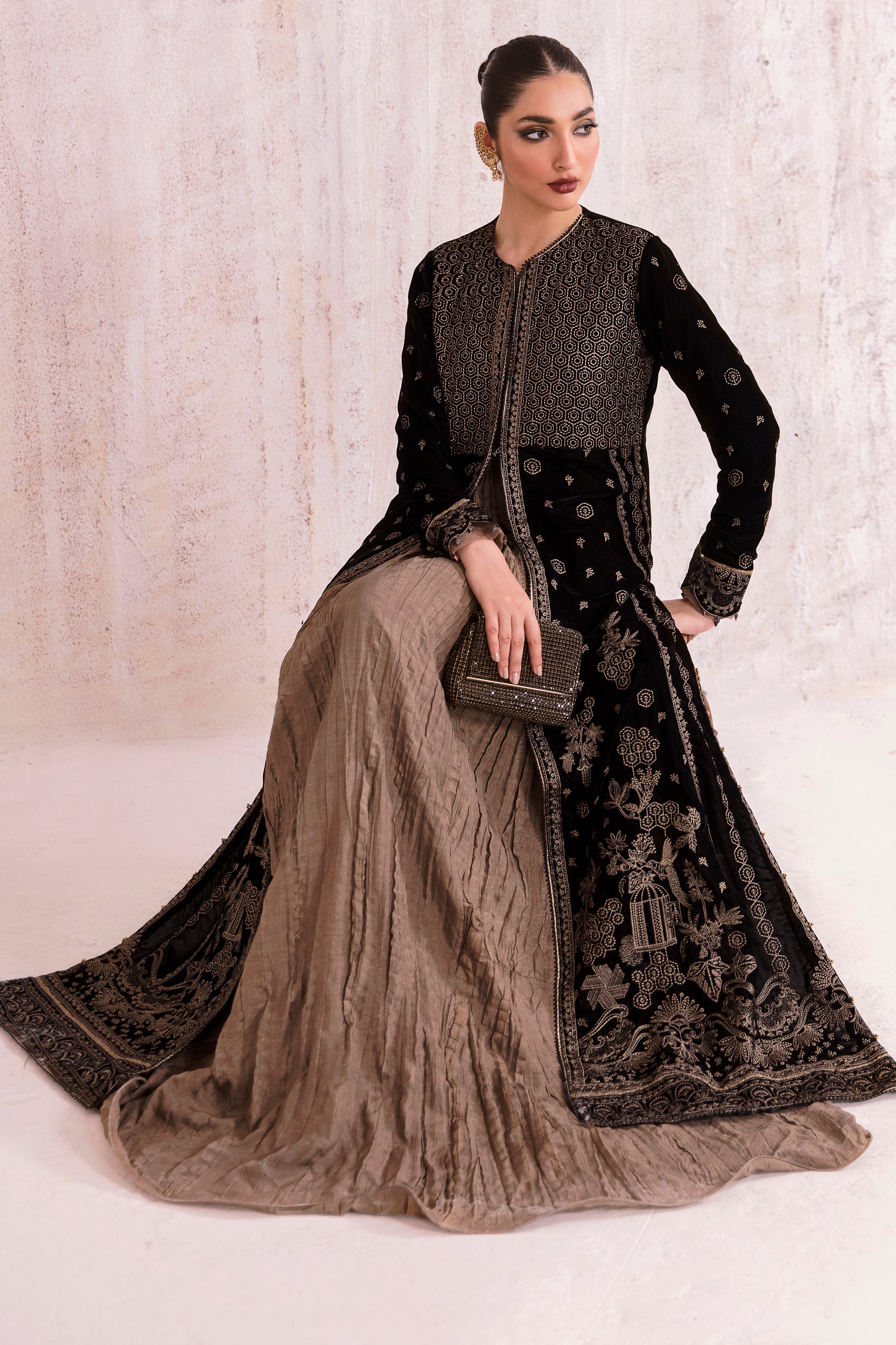 Embroidered Velvet Formal VF-2001