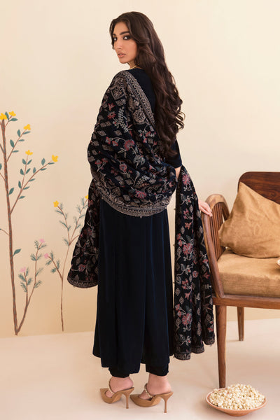 Embroidered Velvet Shawl VS-8002