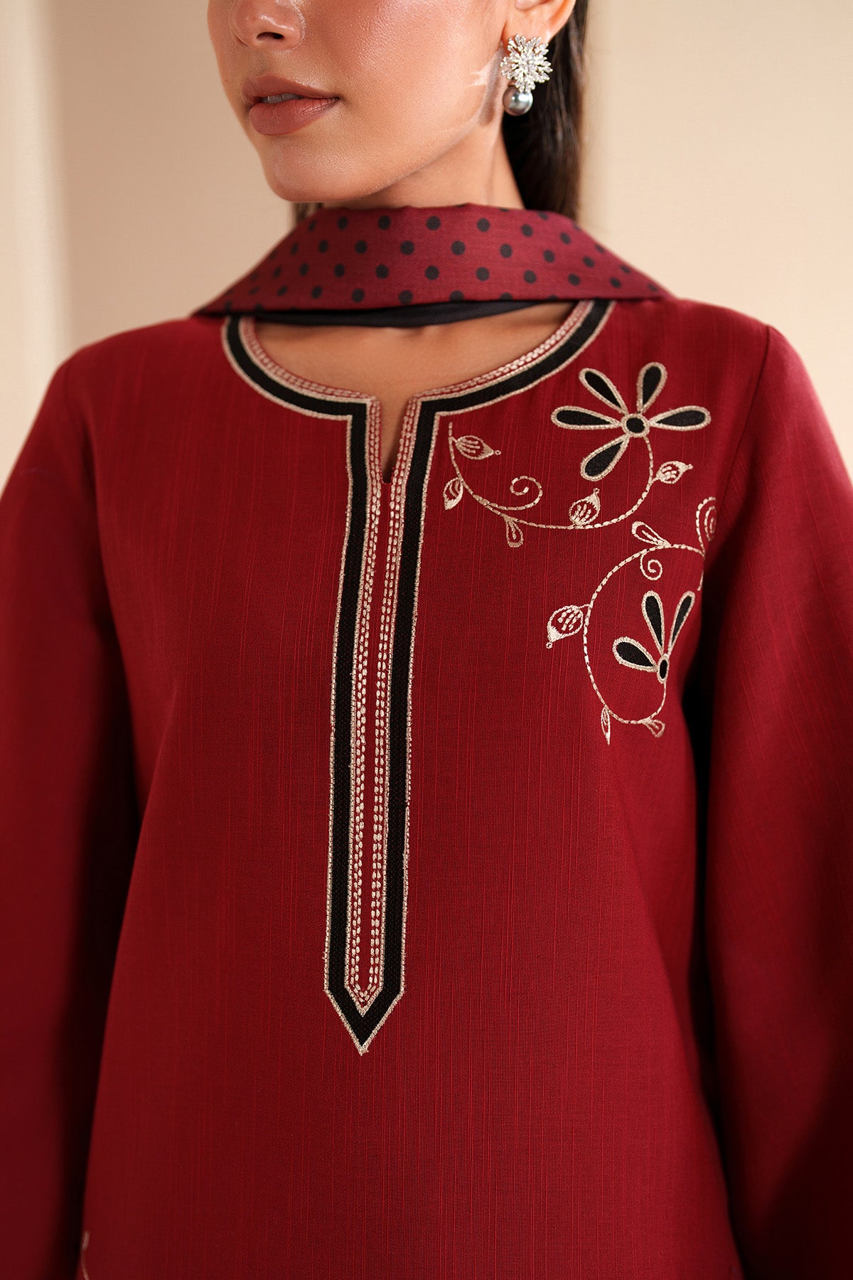 EMBROIDERED KHADDAR UW-0235