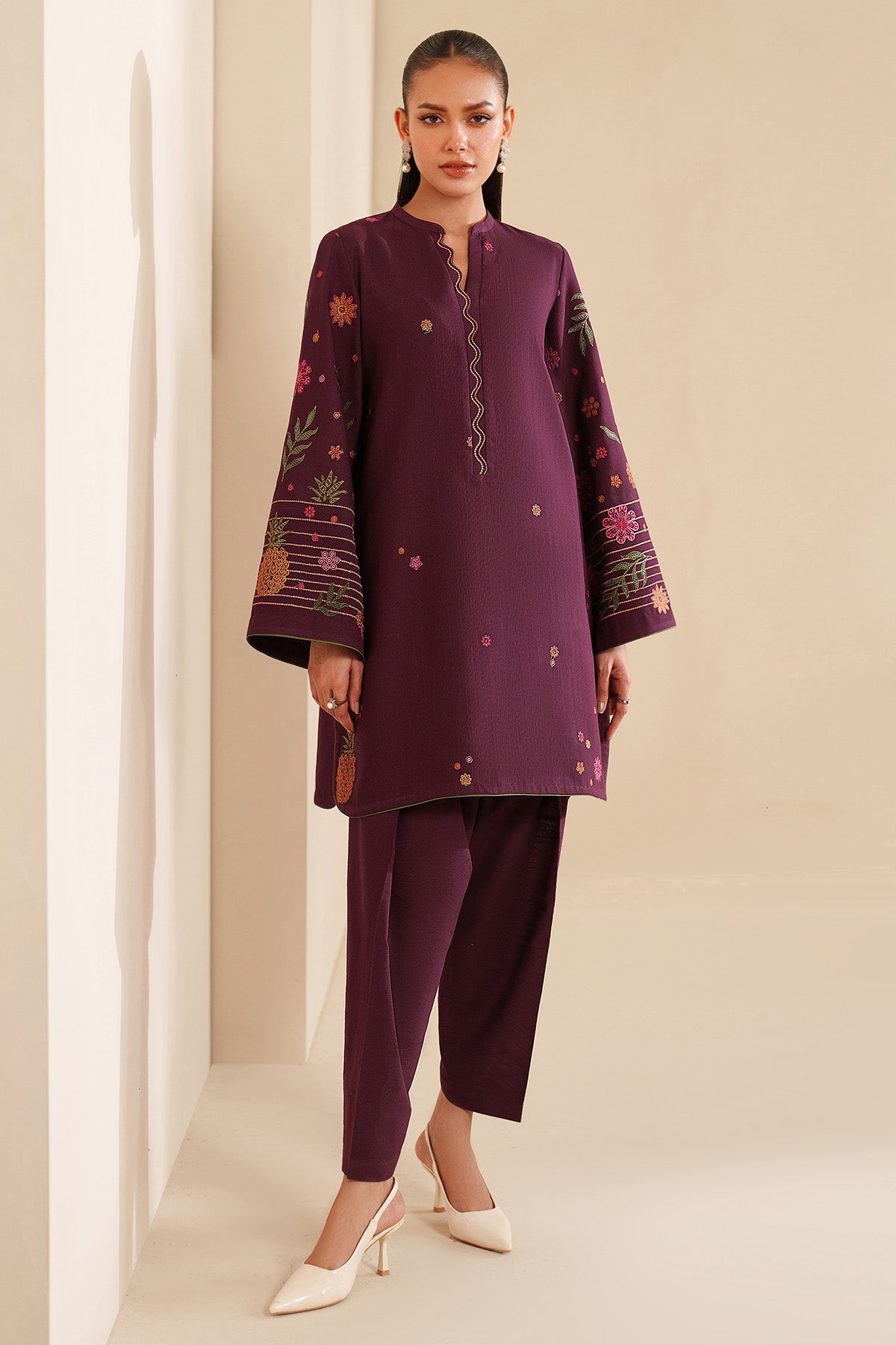 EMBROIDERED KHADDAR UW-0169