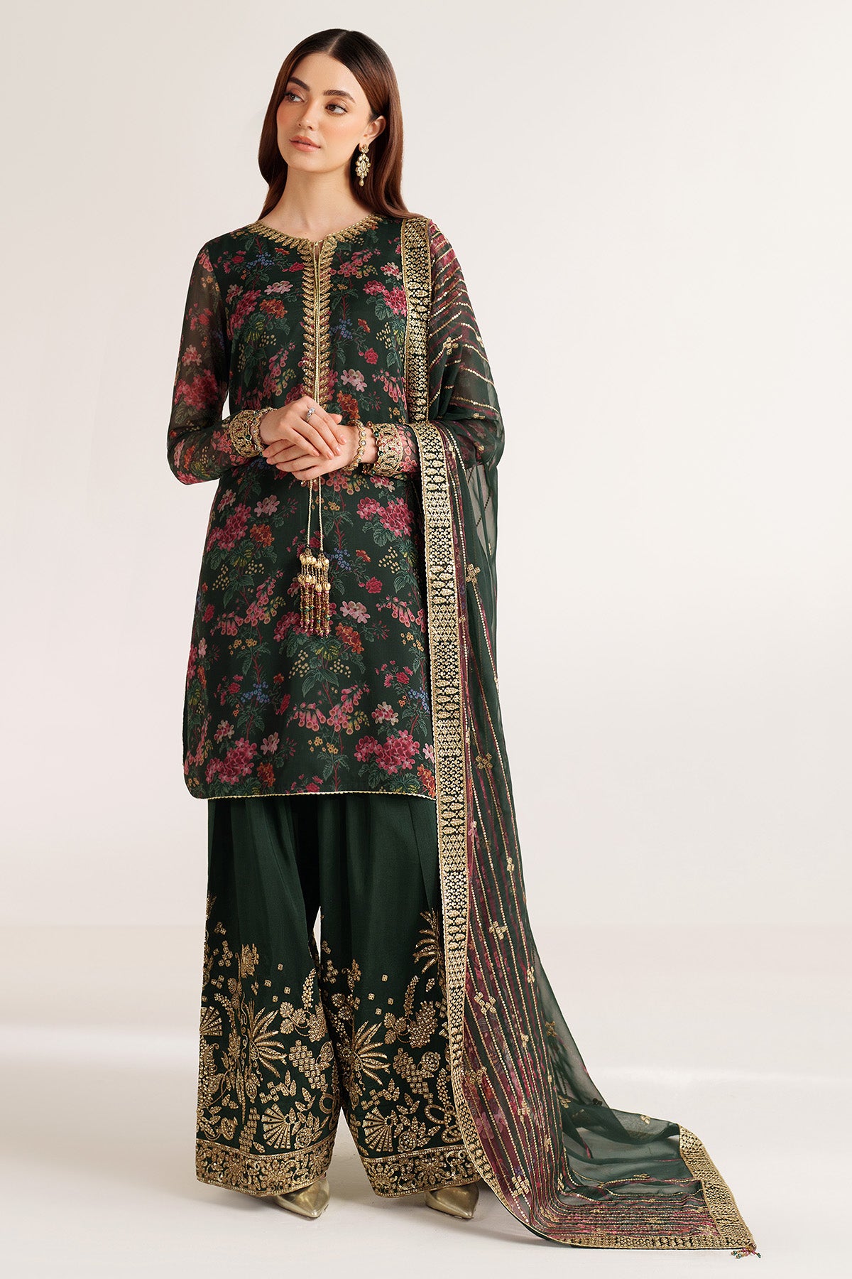 EMBROIDERED CHIFFON UC-3104