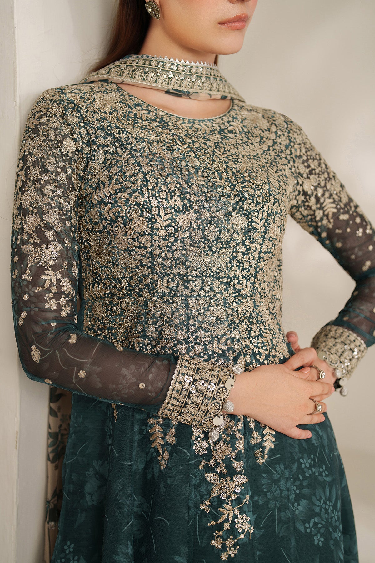 EMBROIDERED CHIFFON UC-3108