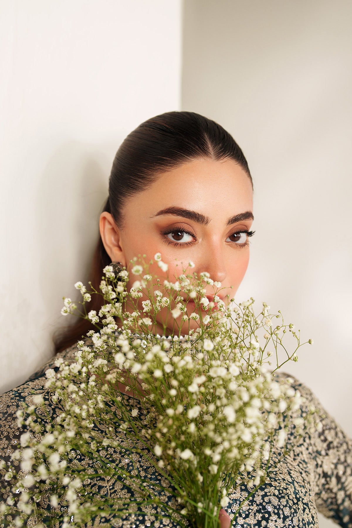 EMBROIDERED CHIFFON UC-3108