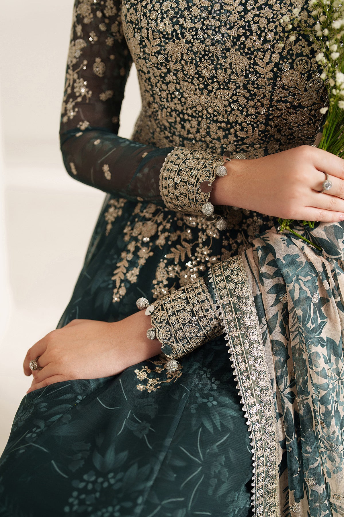 EMBROIDERED CHIFFON UC-3108