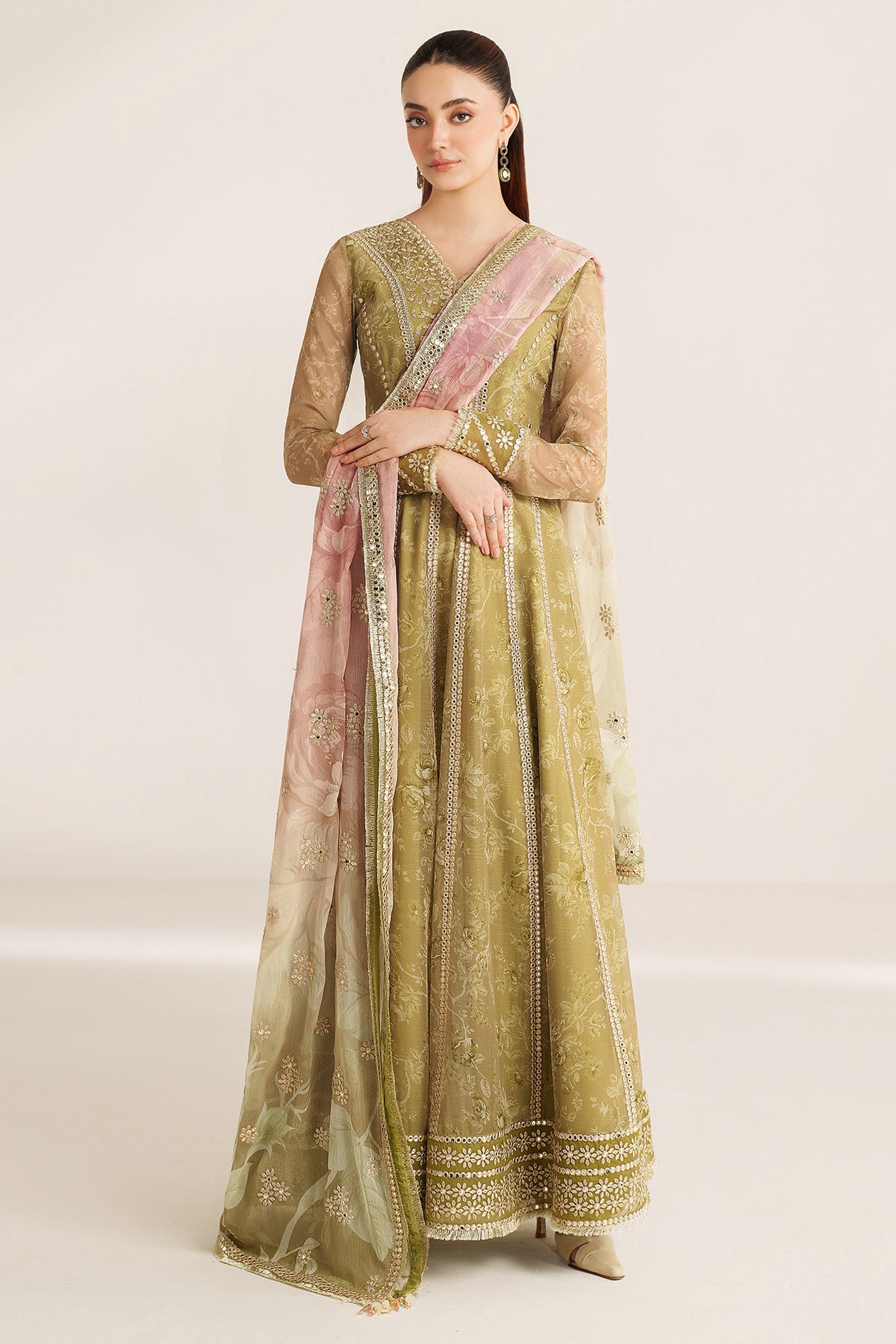 EMBROIDERED CHIFFON UC-3089
