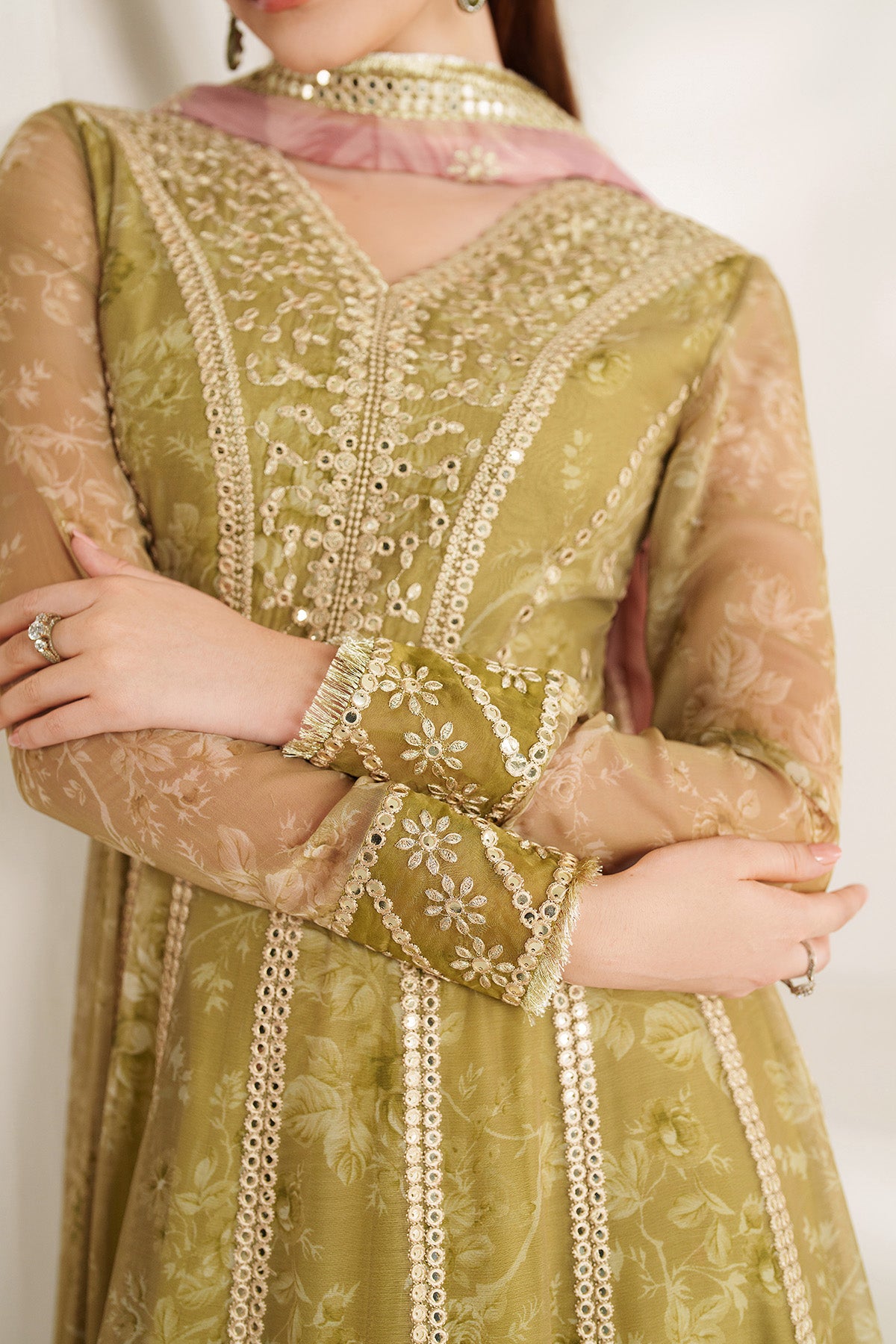 EMBROIDERED CHIFFON UC-3089