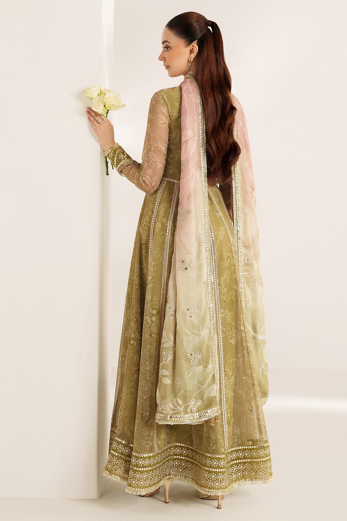 EMBROIDERED CHIFFON UC-3089