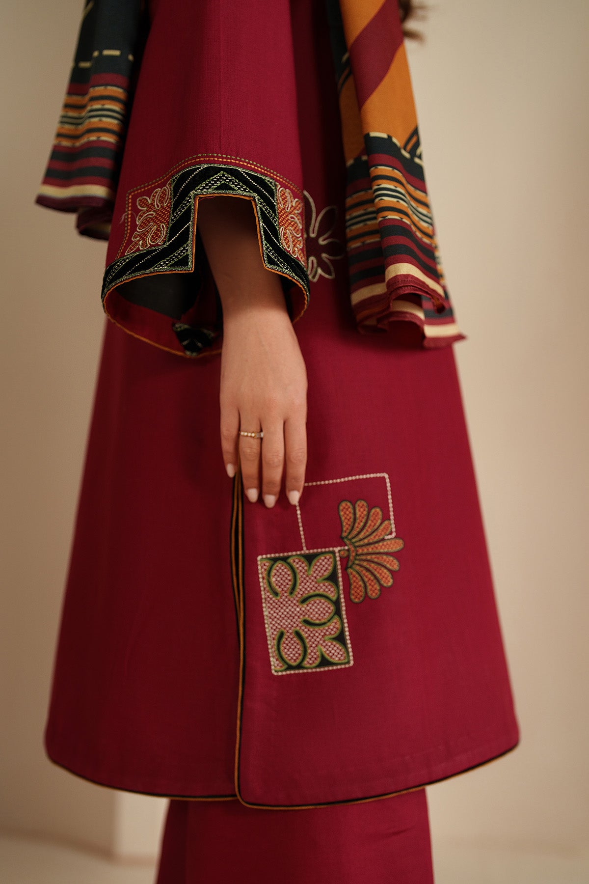 EMBROIDERED KHADDAR UW-0201