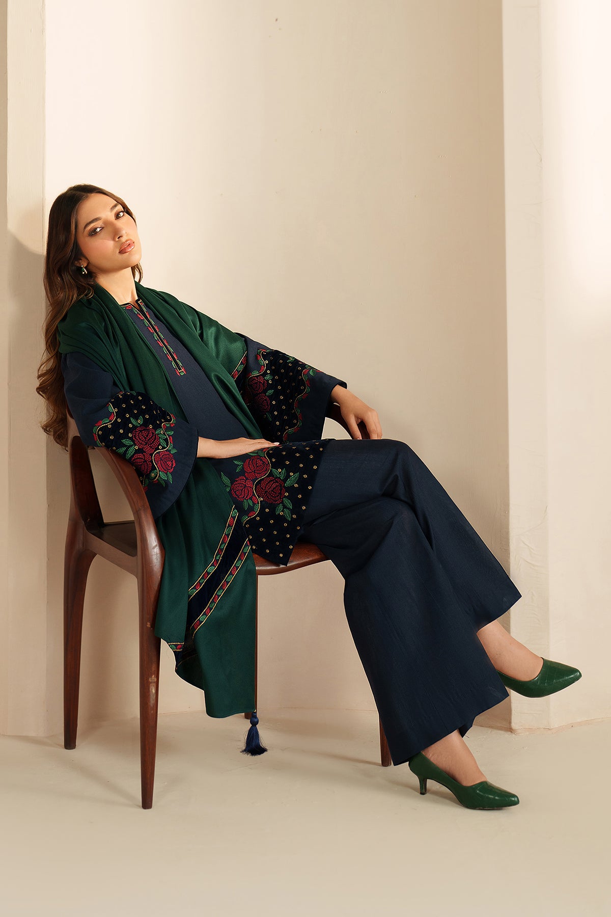 EMBROIDERED KHADDAR UW-0196