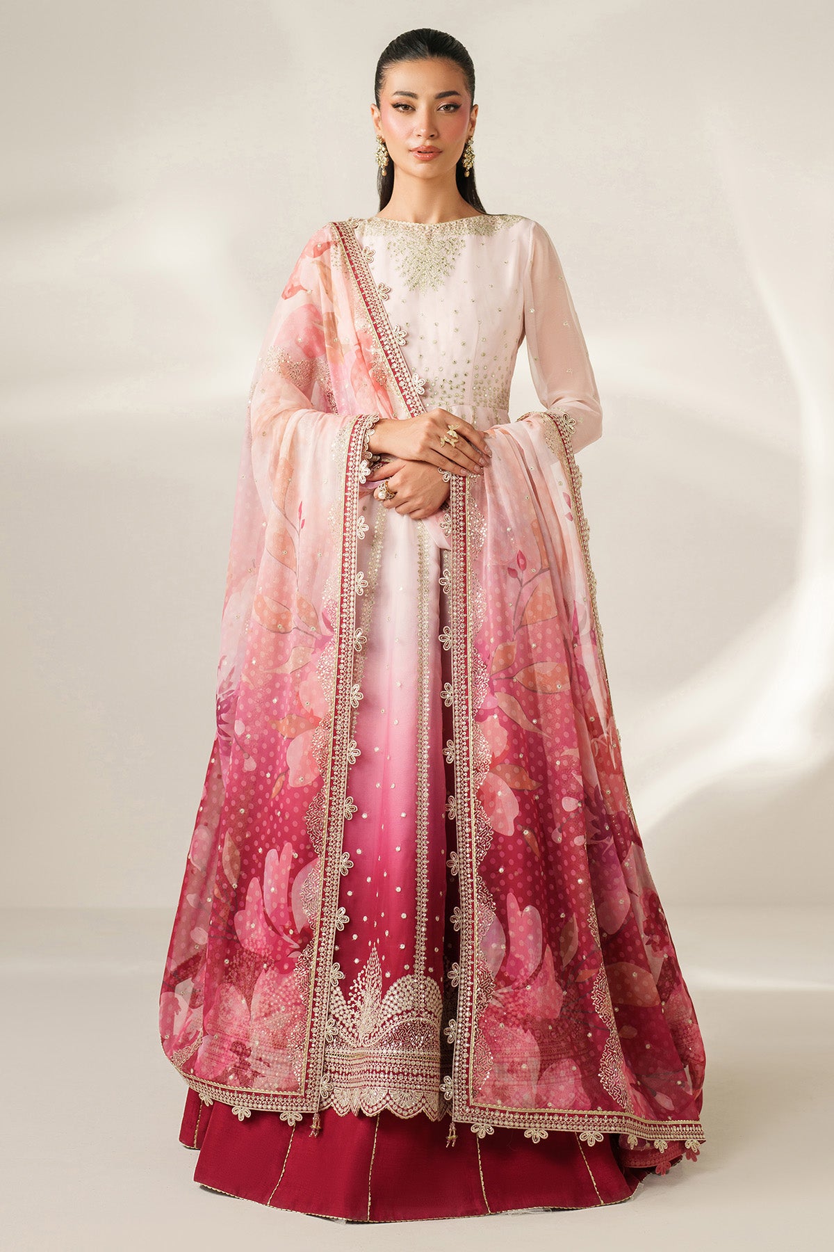 EMBROIDERED CHIFFON UC-3093