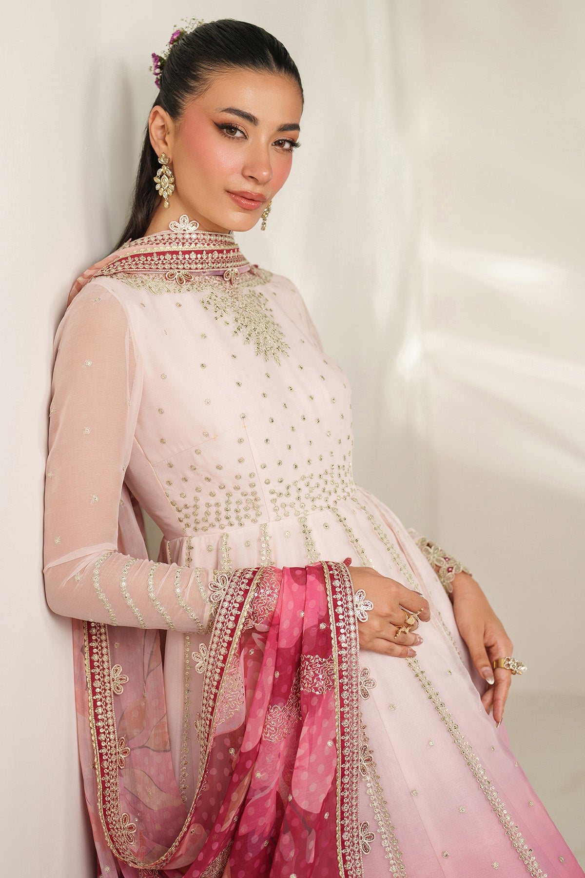 EMBROIDERED CHIFFON UC-3093