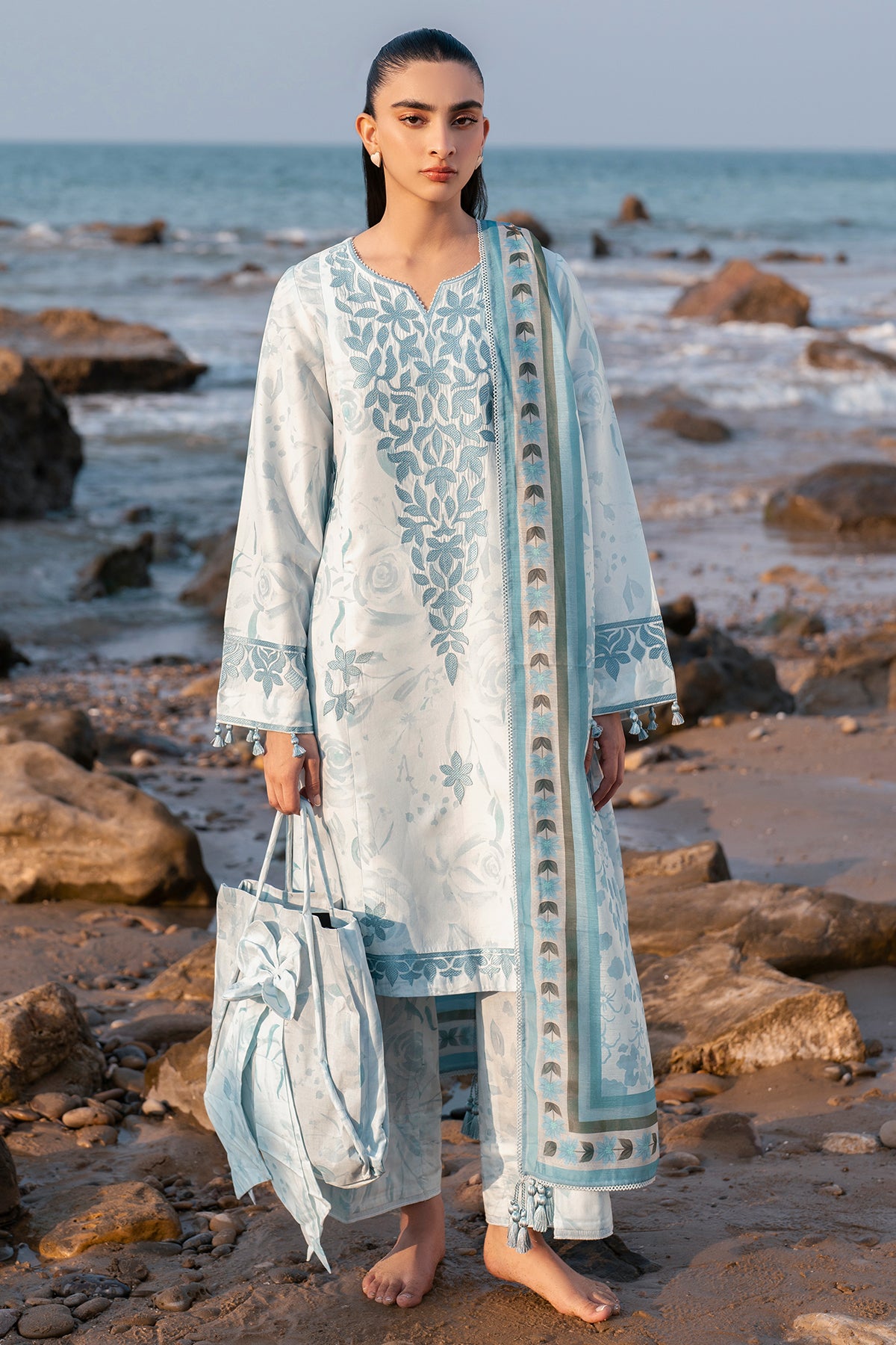 EMBROIDERED LAWN RTW-1197