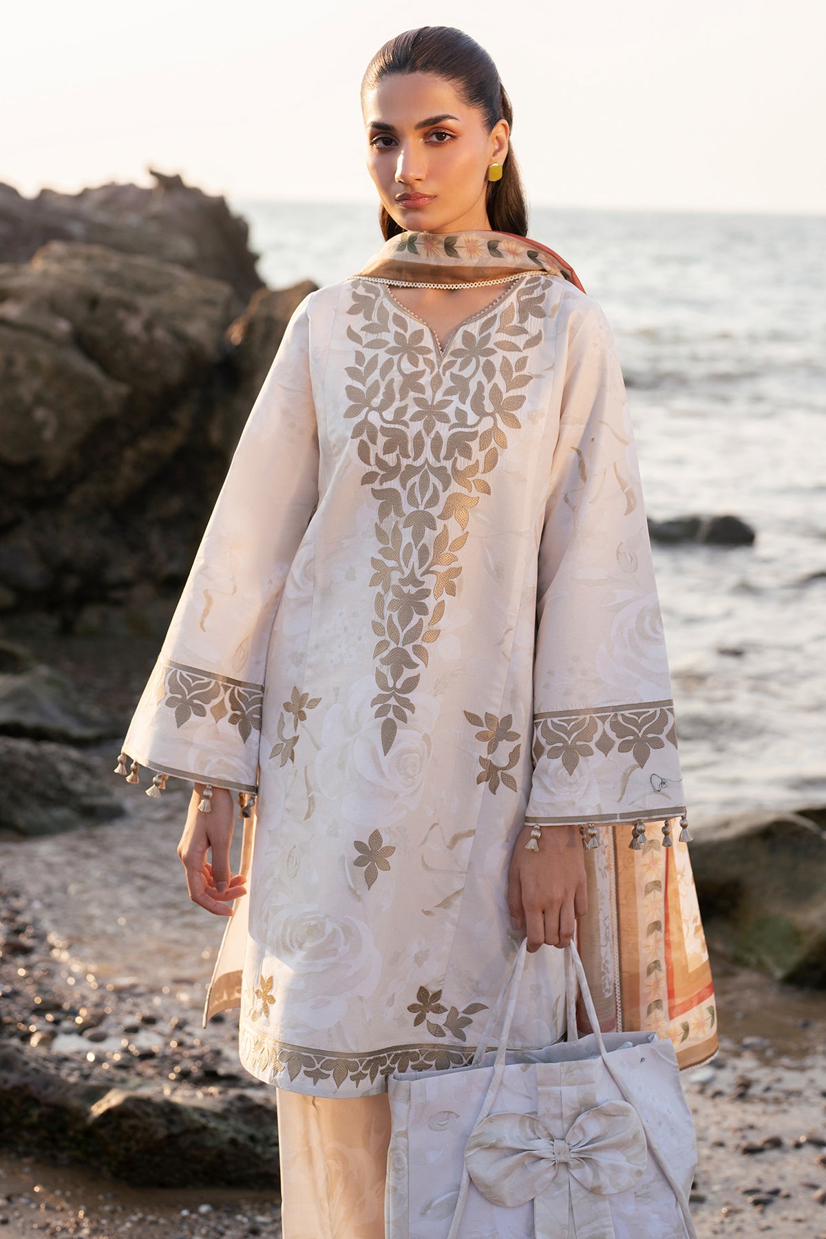 EMBROIDERED LAWN RTW-1198