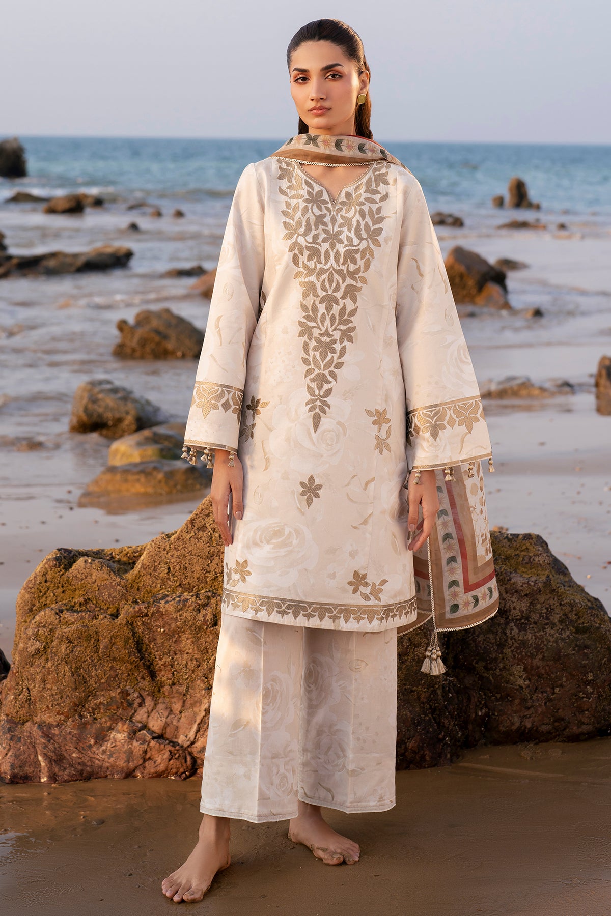 EMBROIDERED LAWN RTW-1198