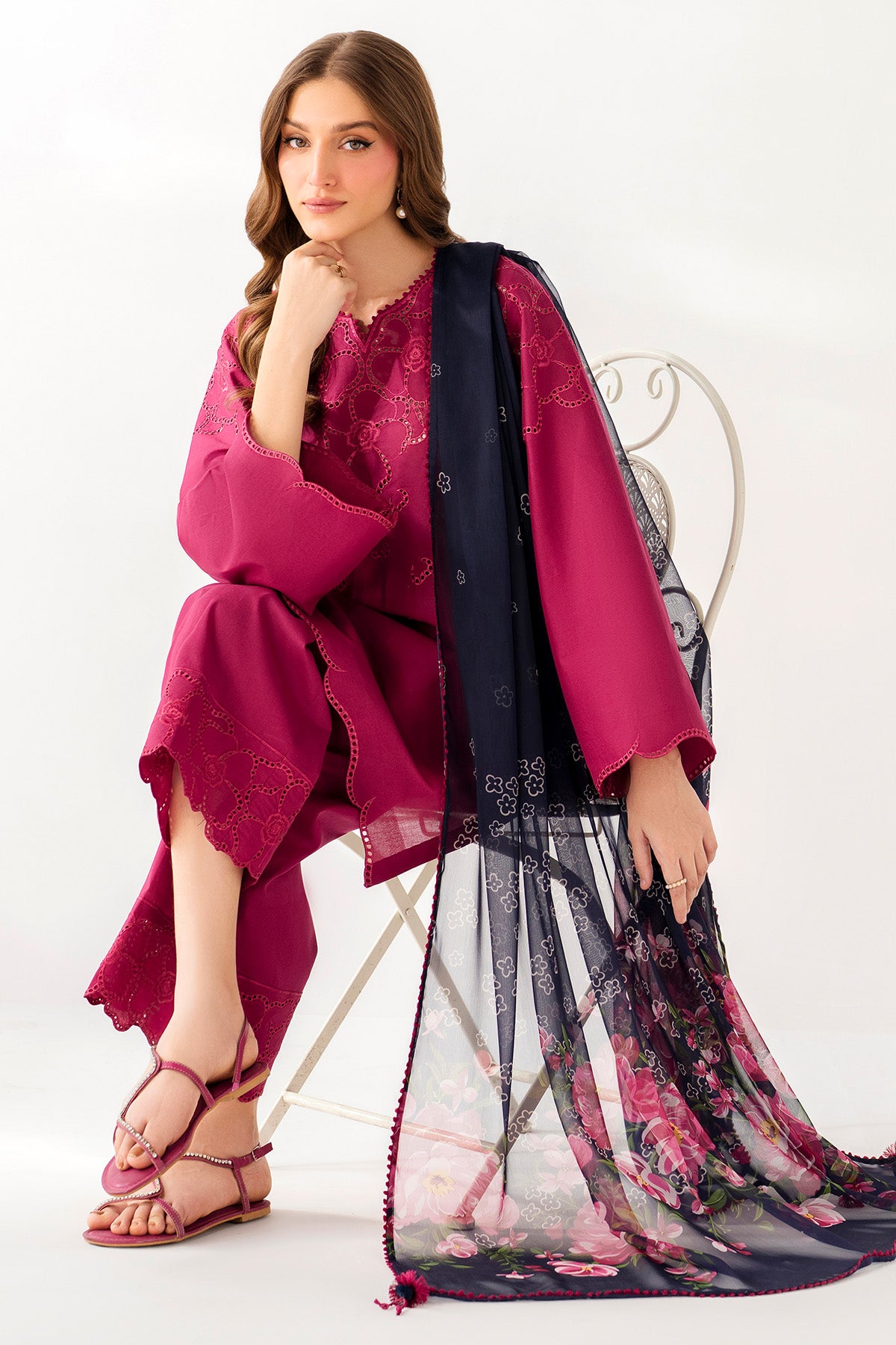 EMBROIDERED LAWN RTW-1237