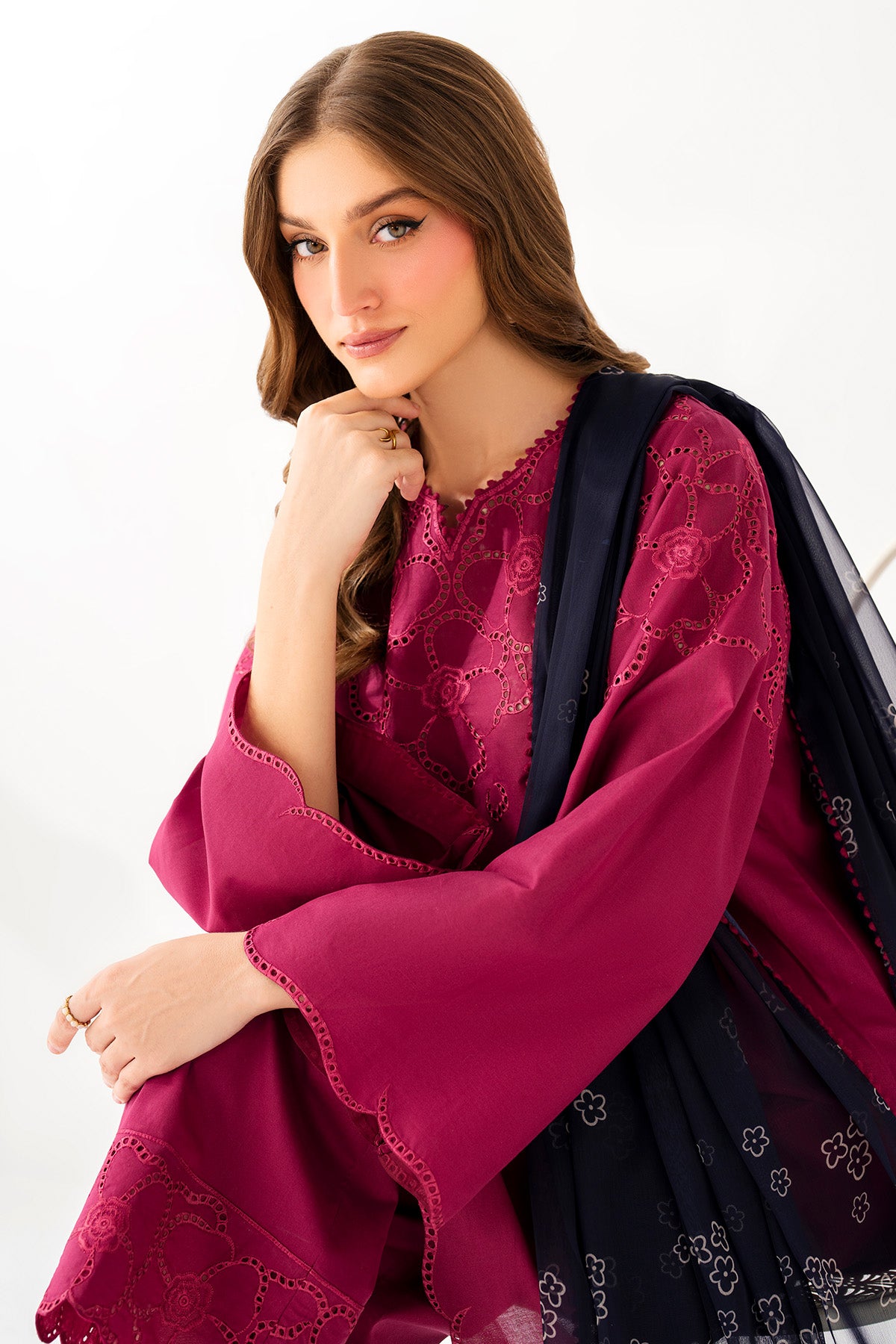 EMBROIDERED LAWN RTW-1237