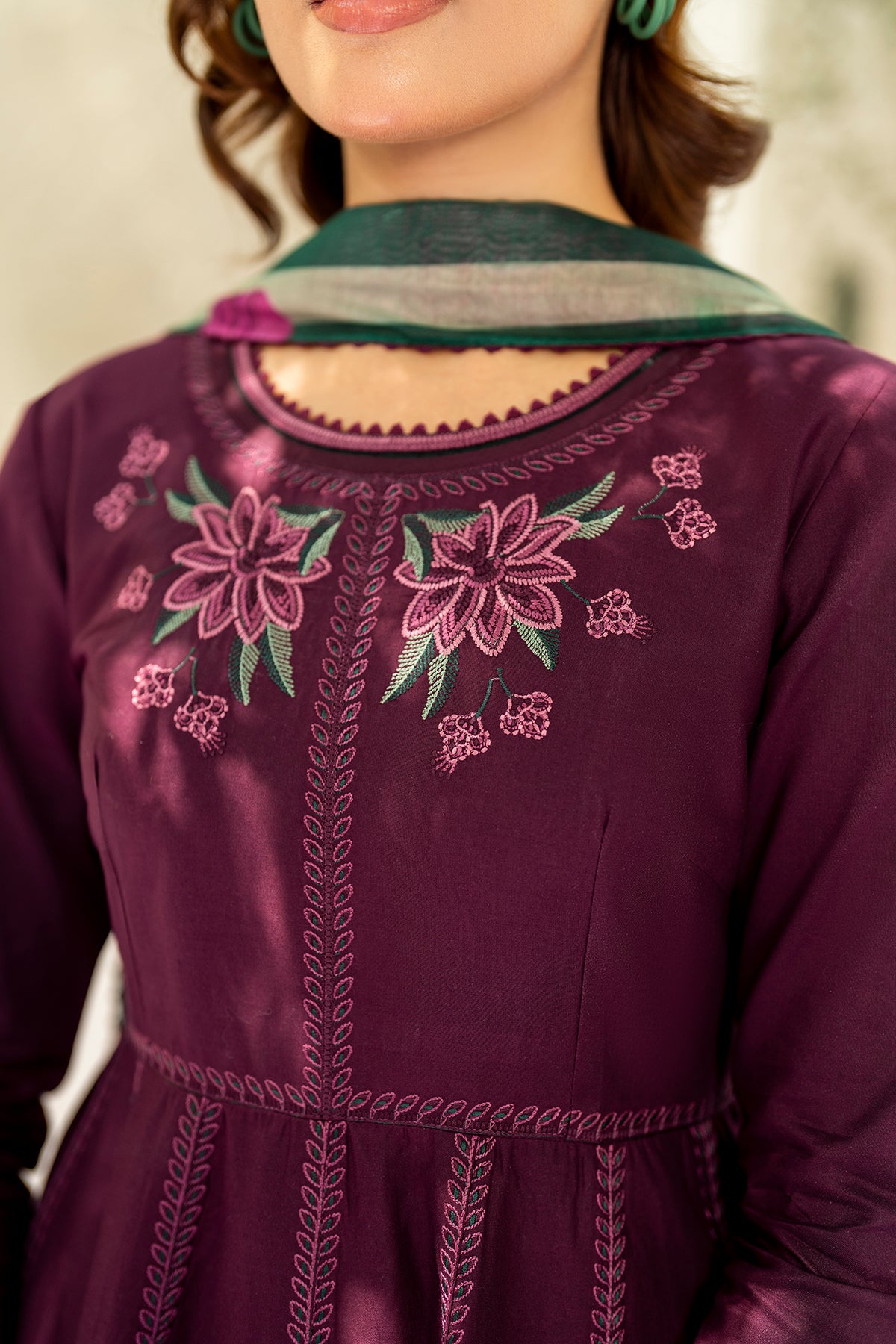 EMBROIDERED LAWN RTW-1203